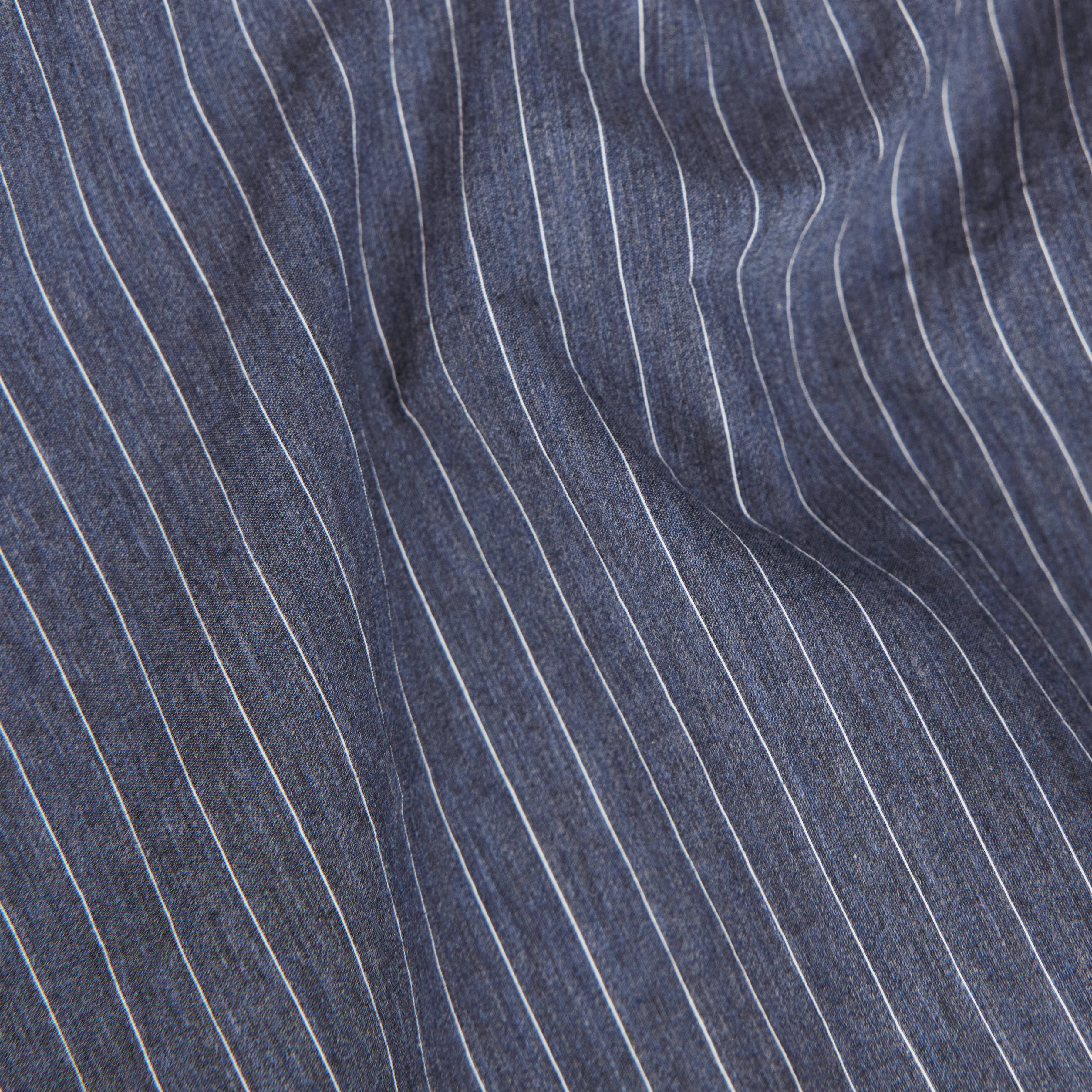SORIC - Regular Fit Hemd in Streifen-Design in Baumwoll-Mix - Herren - blau - Materialbild (B2C)