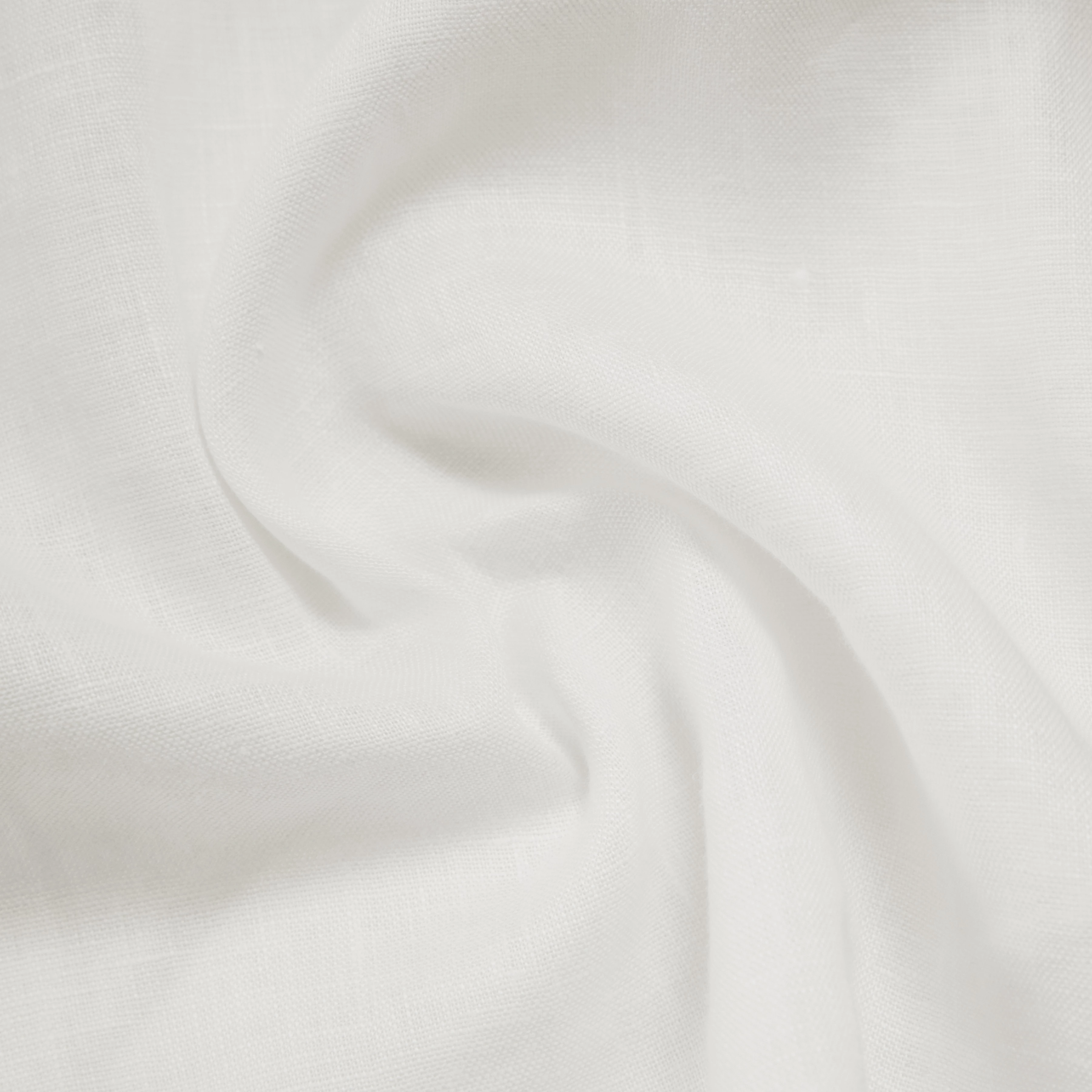 EDICT - Relaxed Fit Paperbag-Shorts in reinem Leinen - Damen - weiß - Materialbild (B2C)