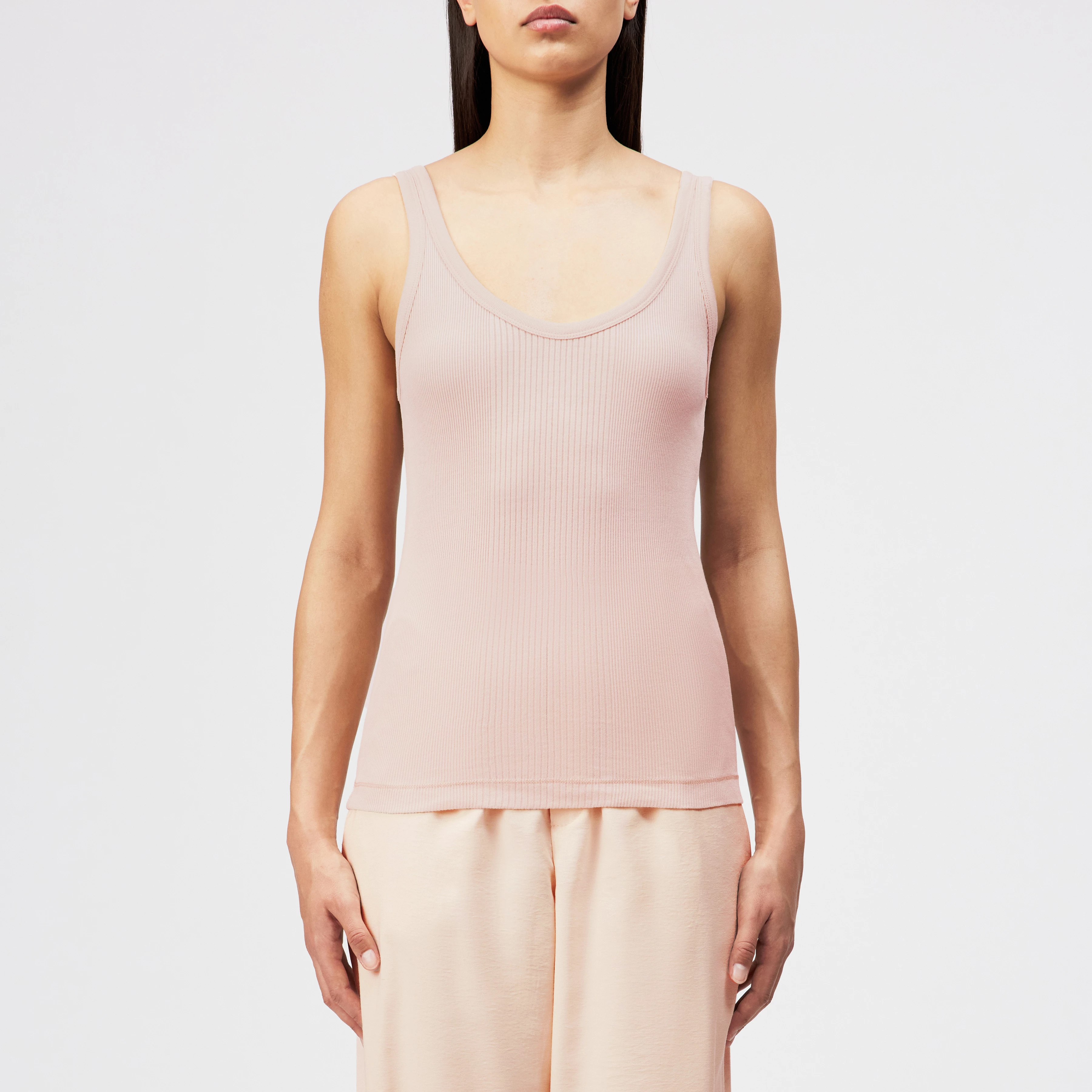 SORNIN - Pima cotton top - women - orange - Frontansicht