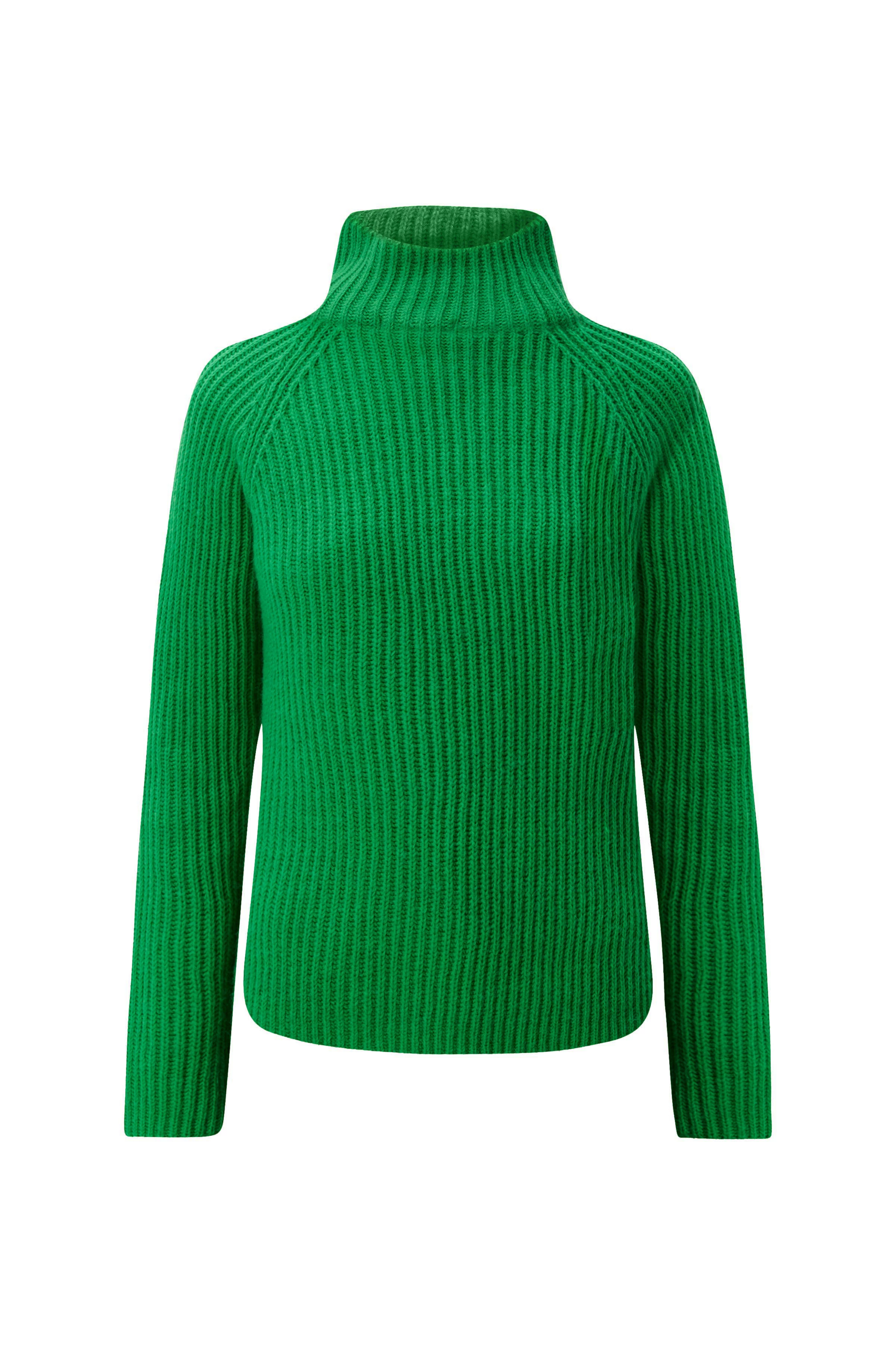 ARWEN - Rollkragenpullover aus Alpaka-Woll-Mix - Damen - grün - Freisteller Frontansicht