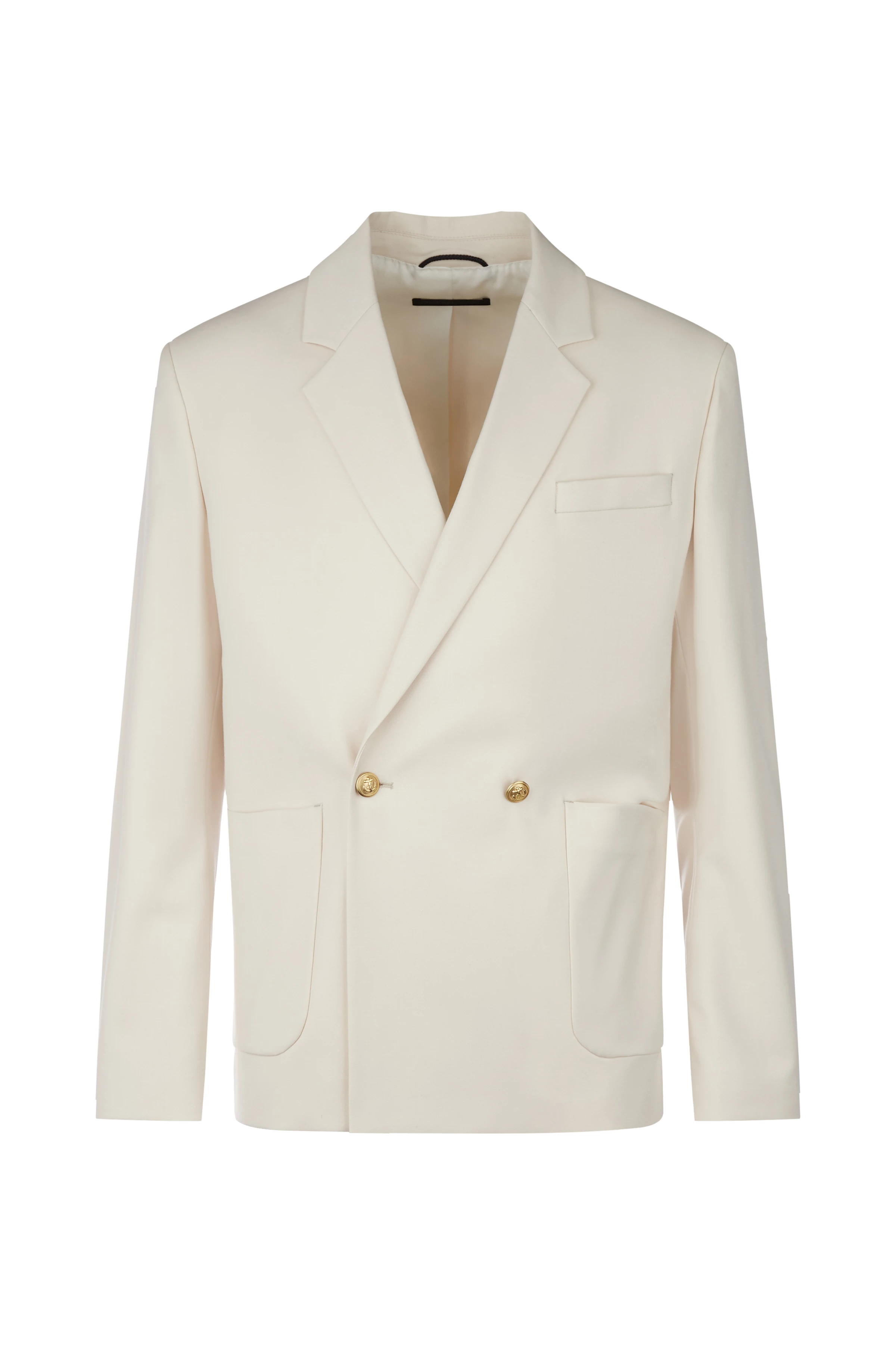 EKBY - Flanell Doppelreiher - Herren - off white - Freisteller Frontansicht