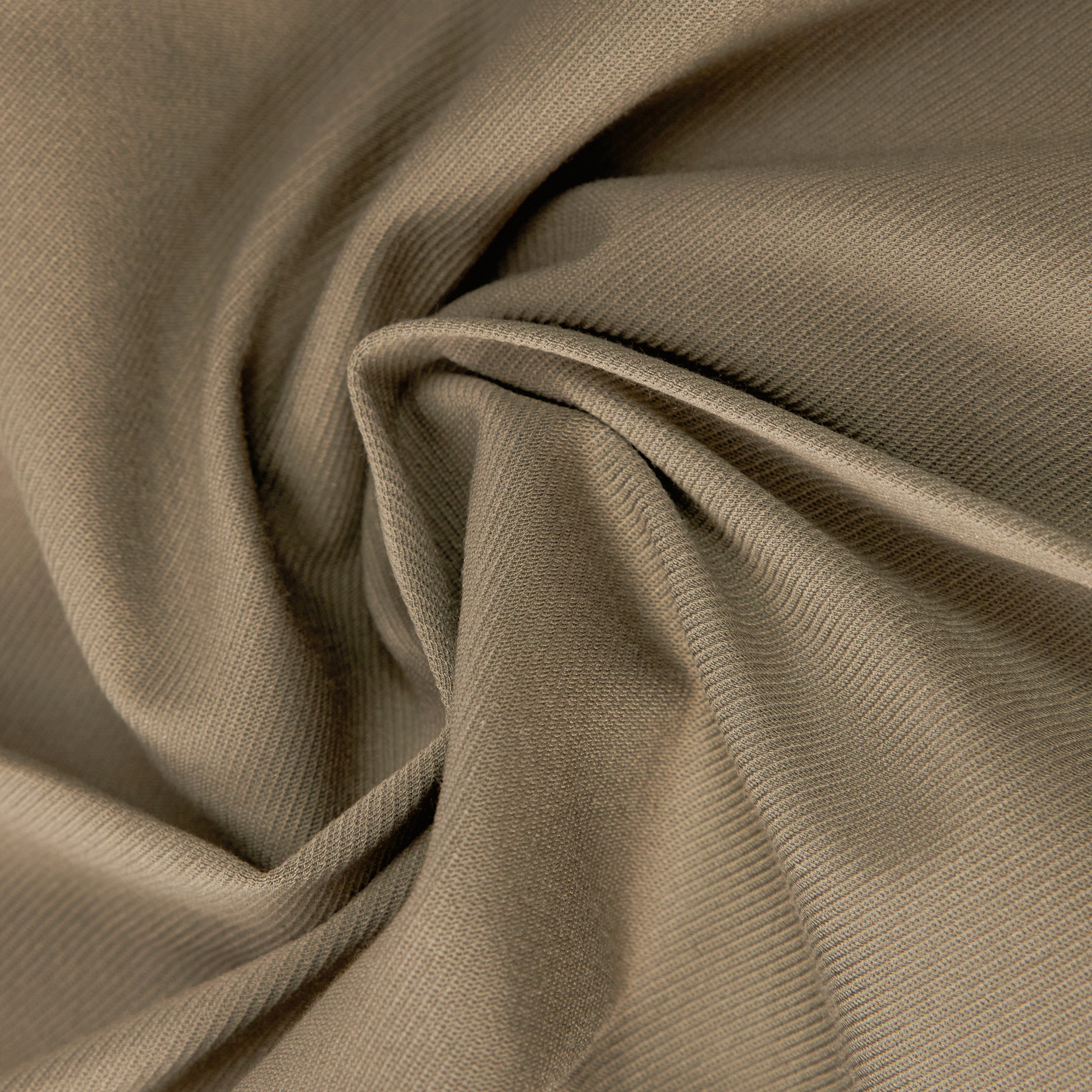 CHASY_RGLR - Casual trousers with pleats in nylon jersey - men - brown - Materialbild (B2C)