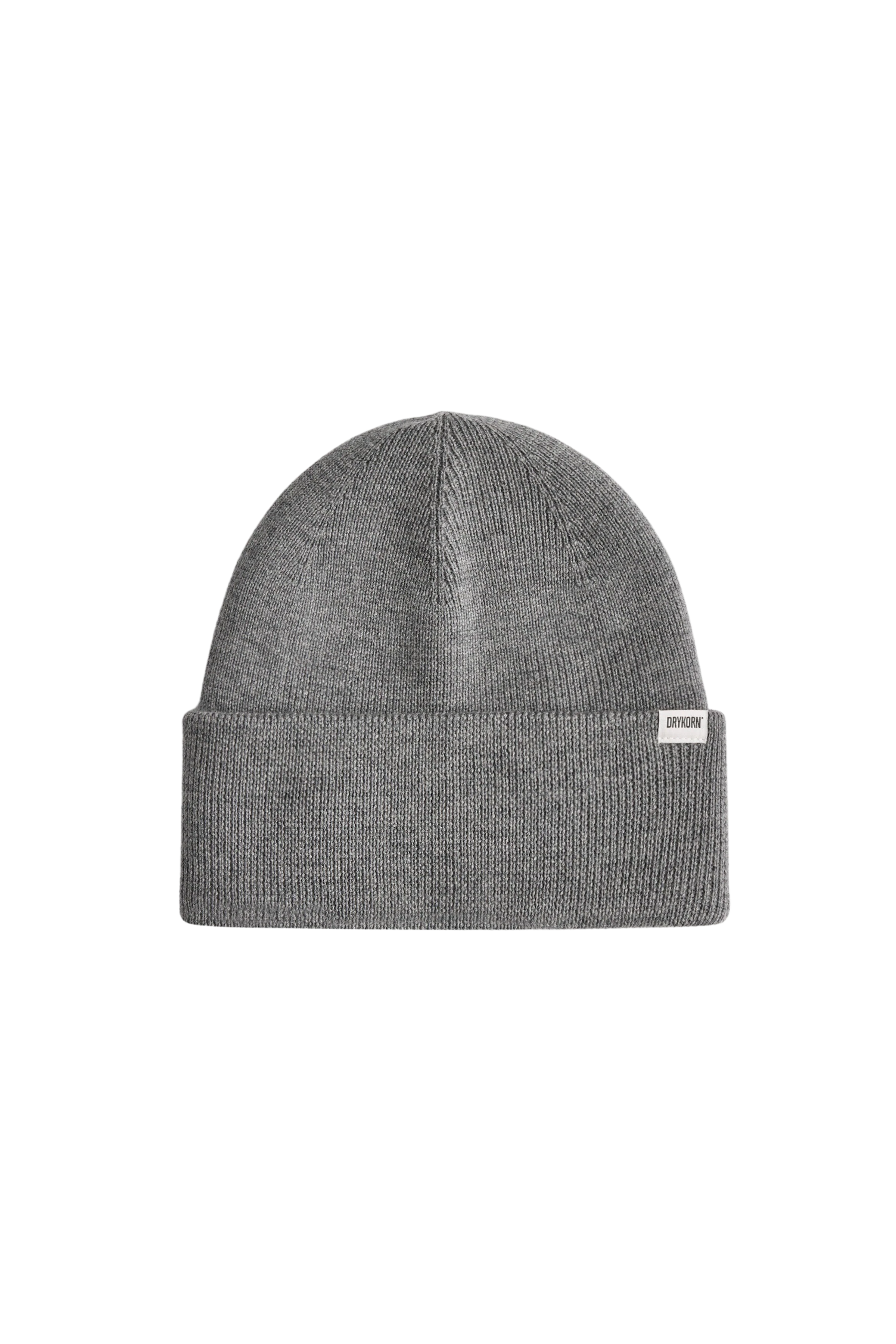 LOAH - Beanie in 100% Merinowolle - Unisex - grau - Freisteller Frontansicht