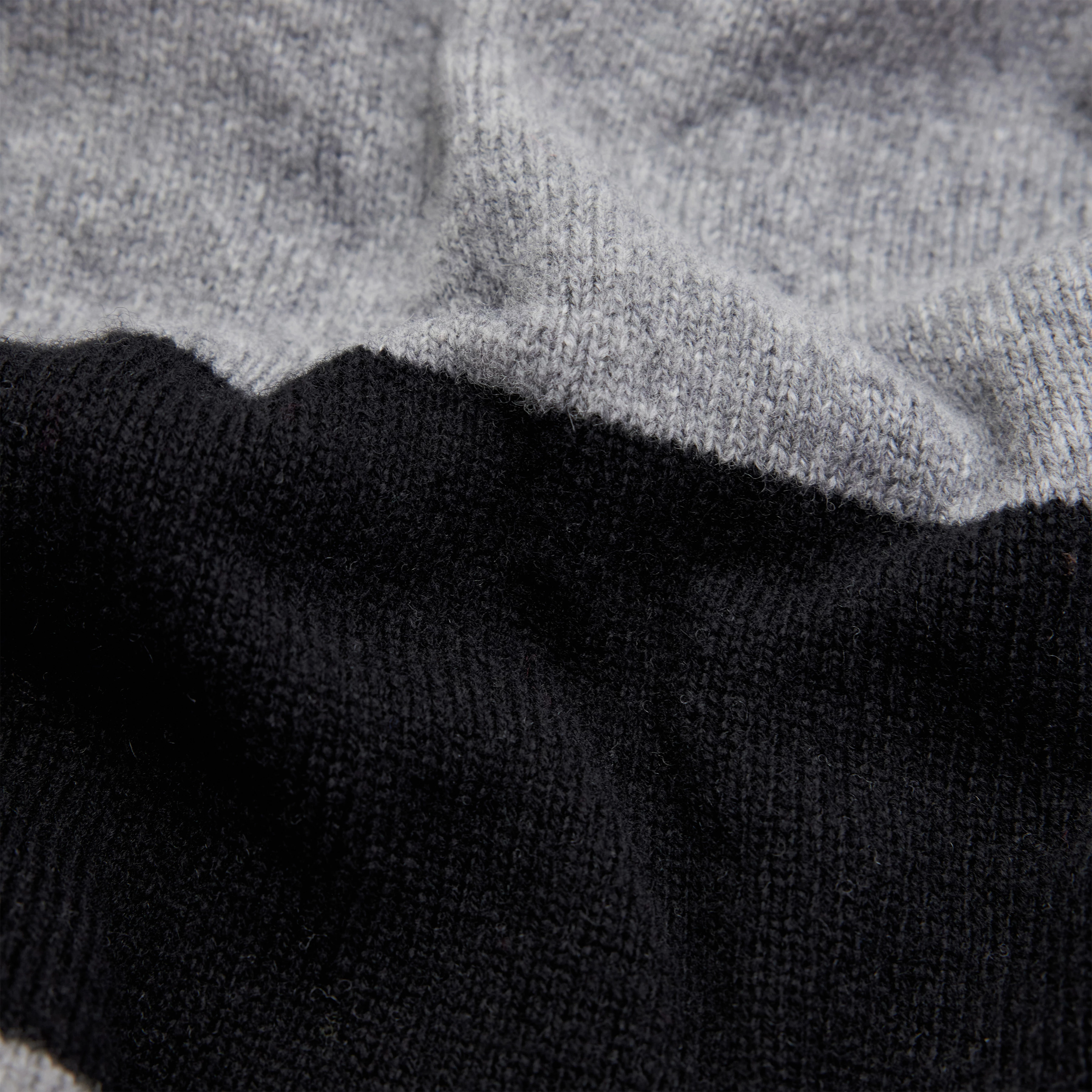 JORGIA - Kastiger Pullover in Schurwolle - Damen - grau - Materialbild (B2C)