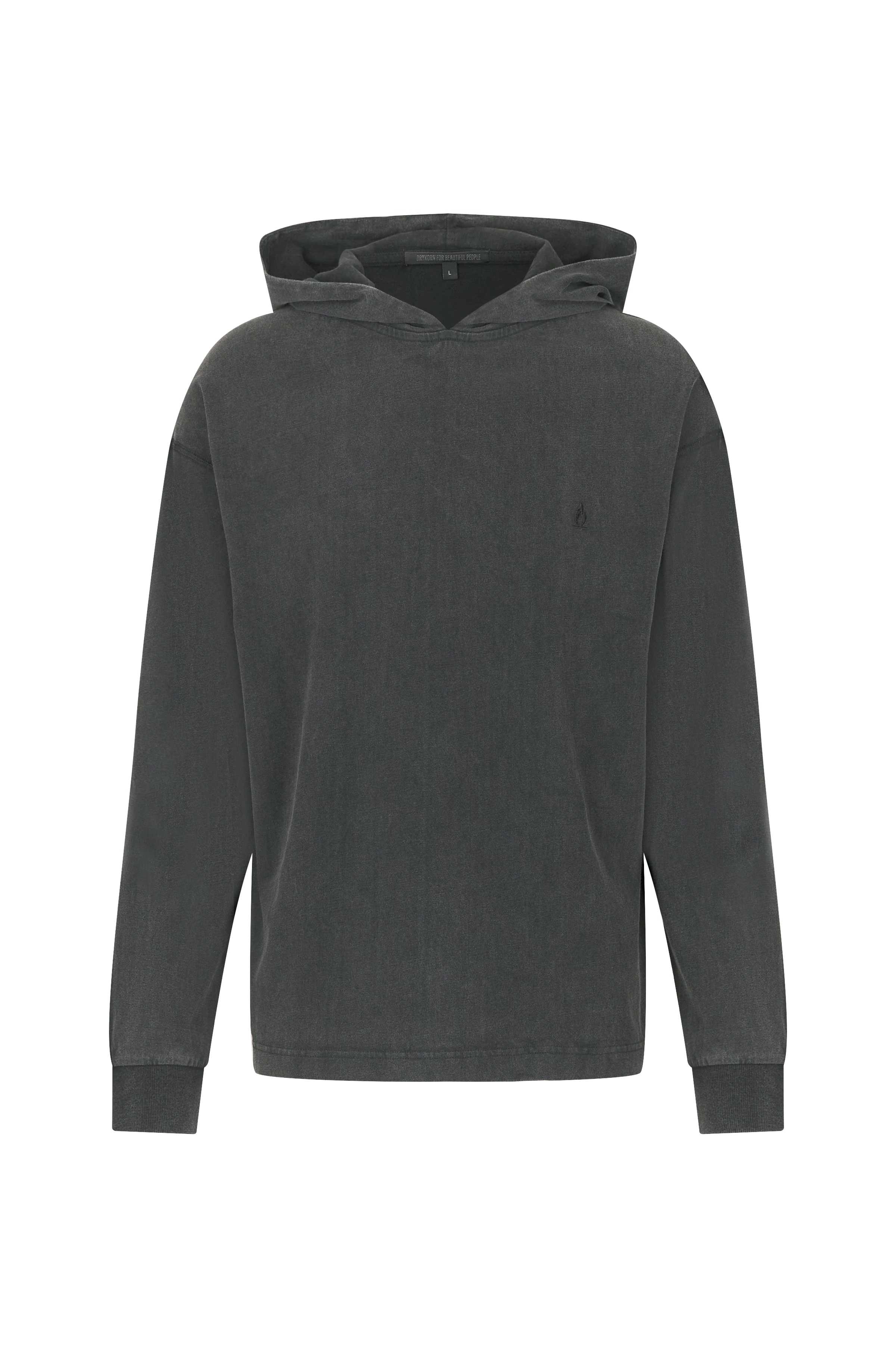 MILAV - Hoodie in gewaschener Optik - Herren - grau - Freisteller Frontansicht