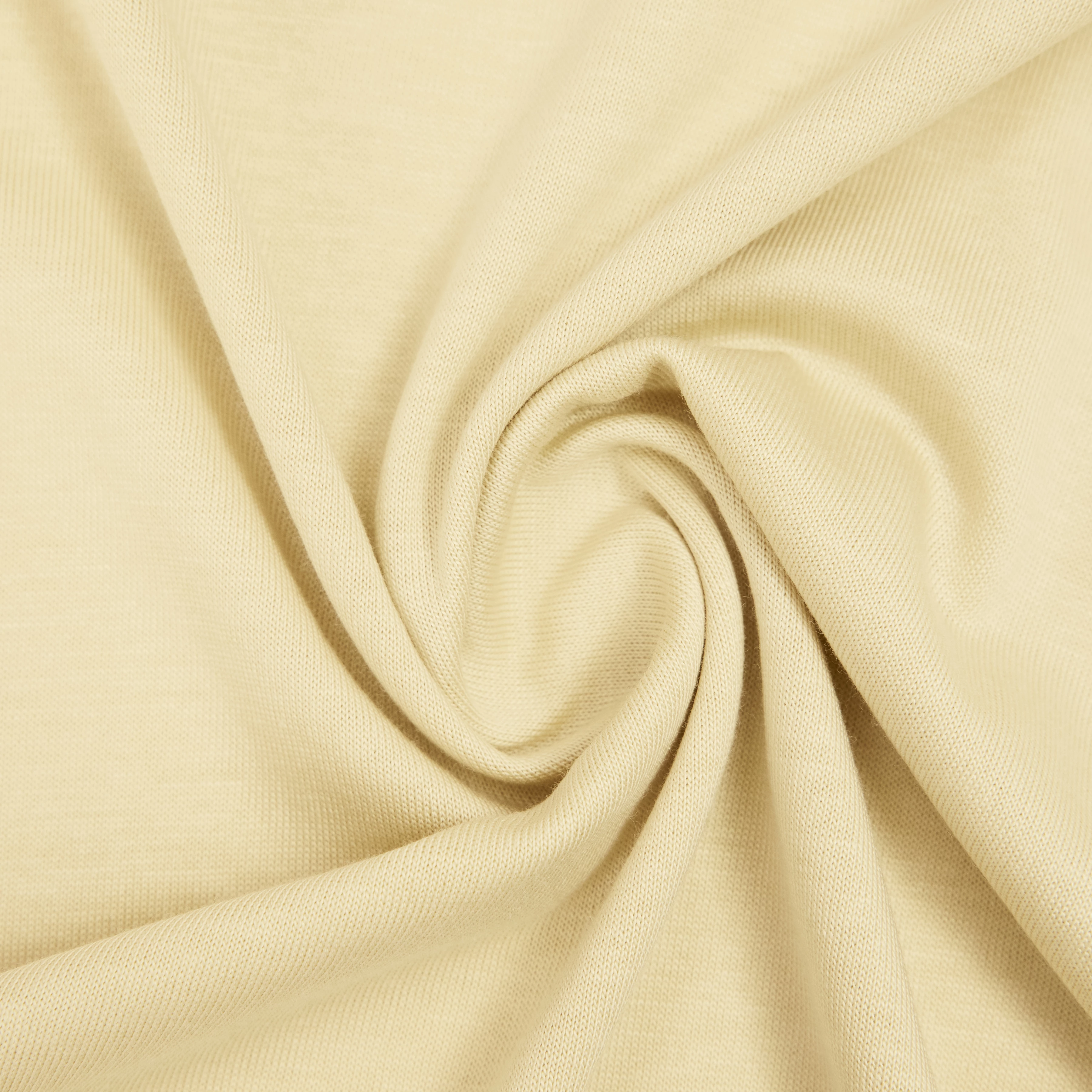 VANOPE - T-shirt in lyocell-cotton fine knit look - women - yellow - Materialbild (B2C)