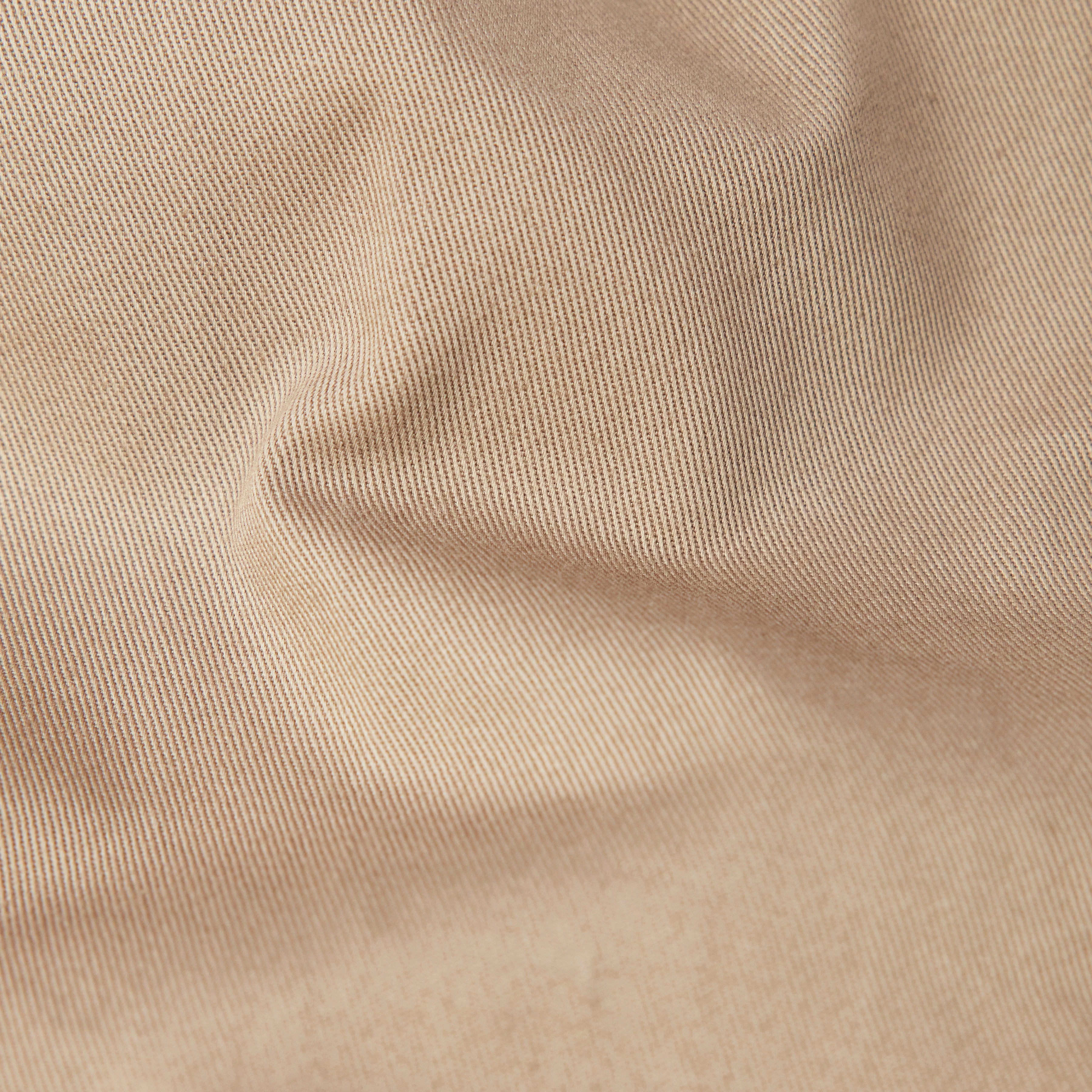 AJEND - Pantalon confectionné en gabardine de coton - men - marron - Materialbild (B2C)