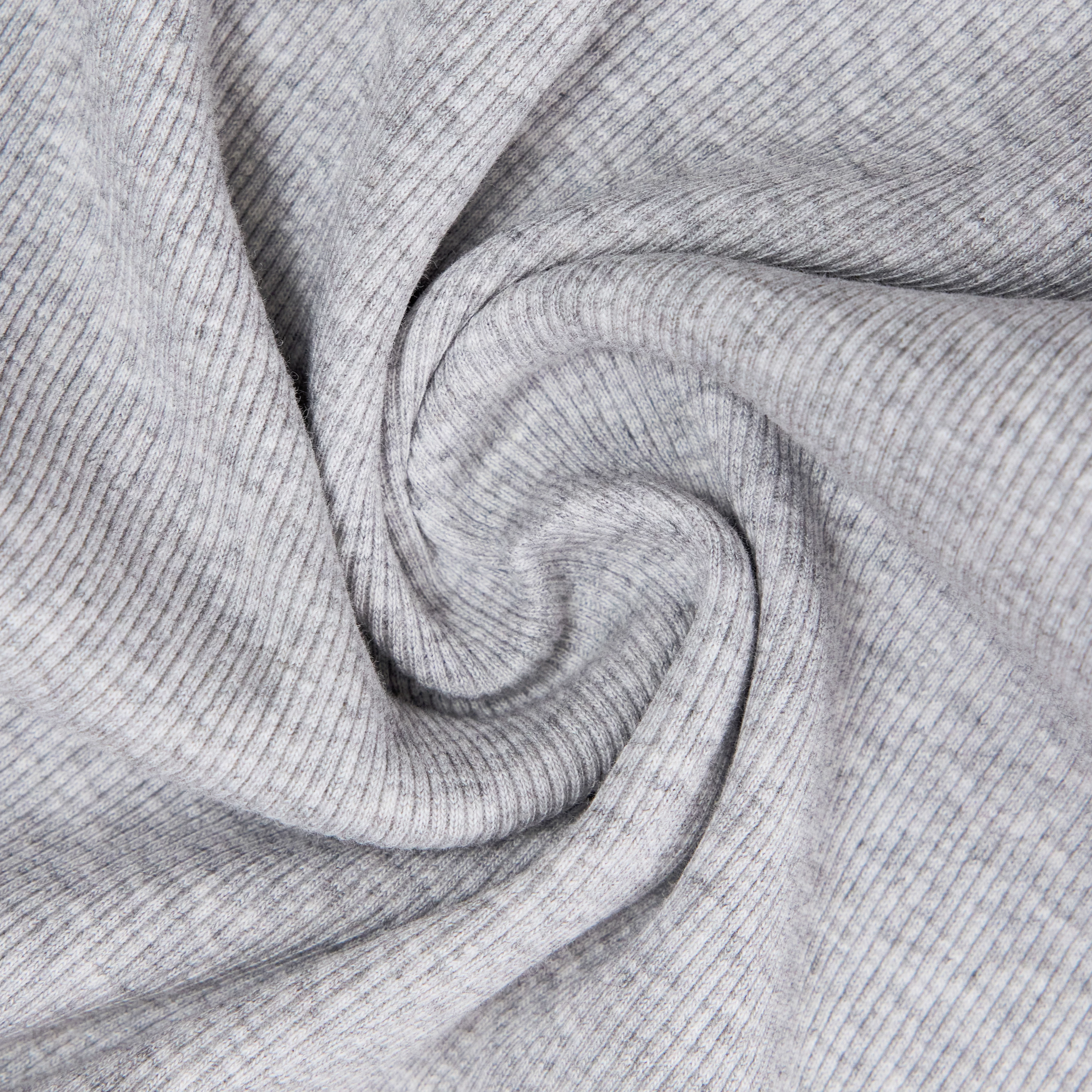 TAVIRA_2 - Ribbed cotton vest top - women - grey - Materialbild (B2C)