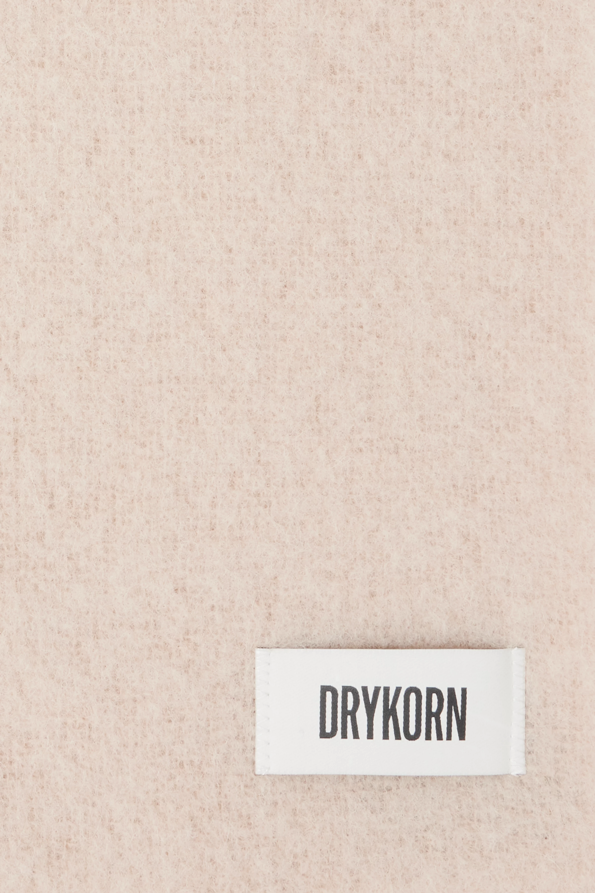 KASAY_2 - Schal in flauschigen Alpaka-Mix - Unisex - beige - Freisteller Detailansicht