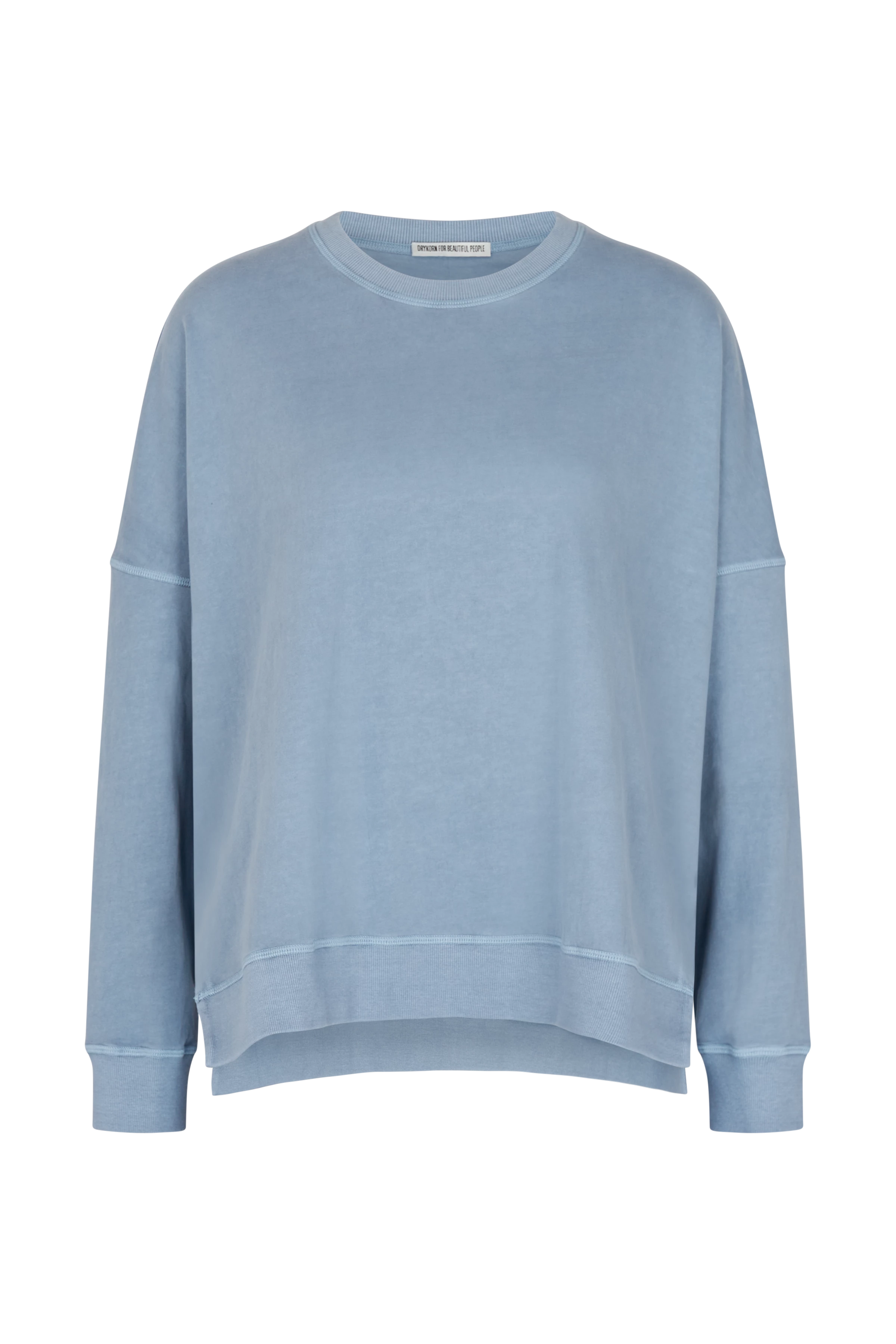 LUNAIA - oversized sweatshirt in a washed look - women - blue - Freisteller Frontansicht