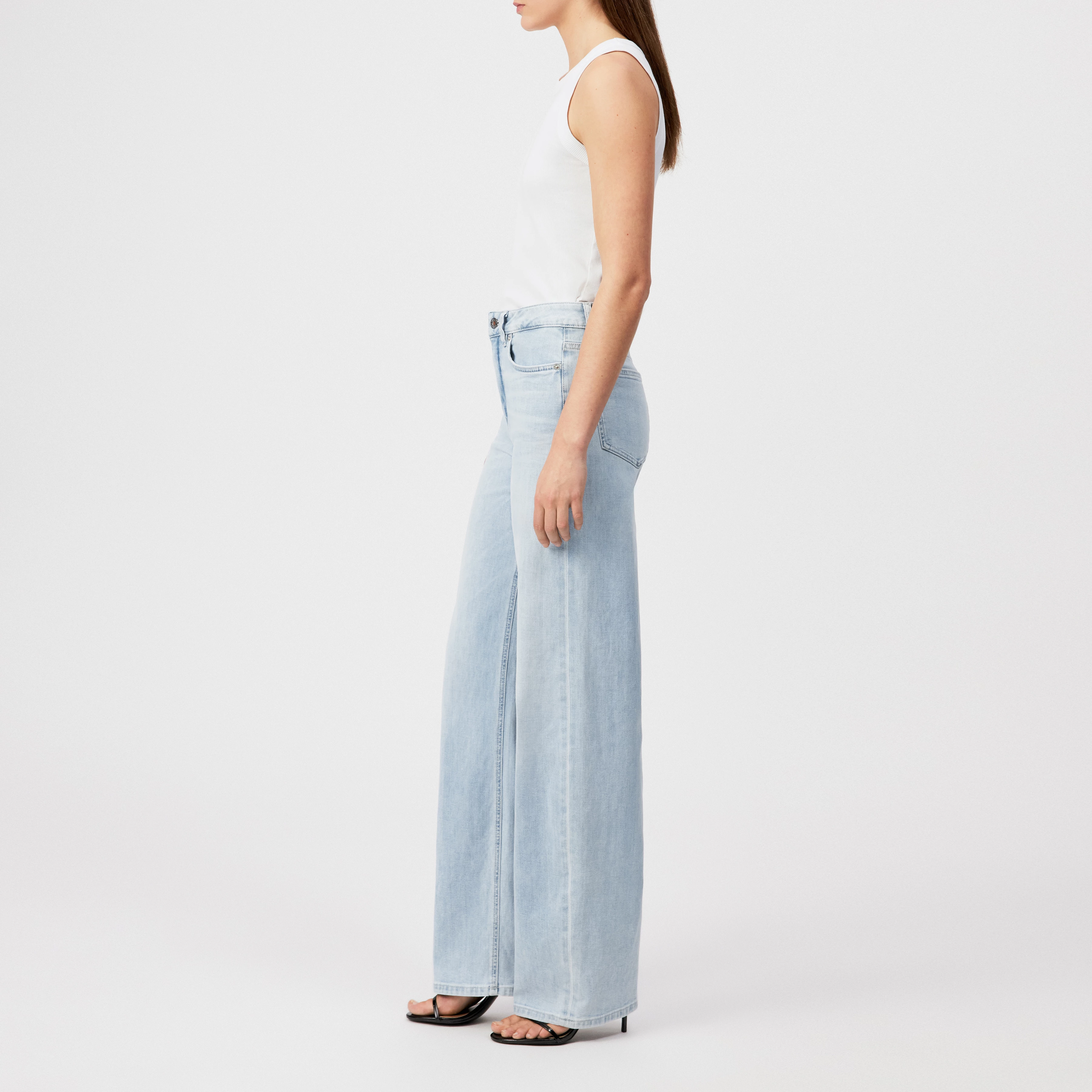 MEDLEY - Jean taille mi-haute en denim bleu clair - women - bleu - Seitenansicht