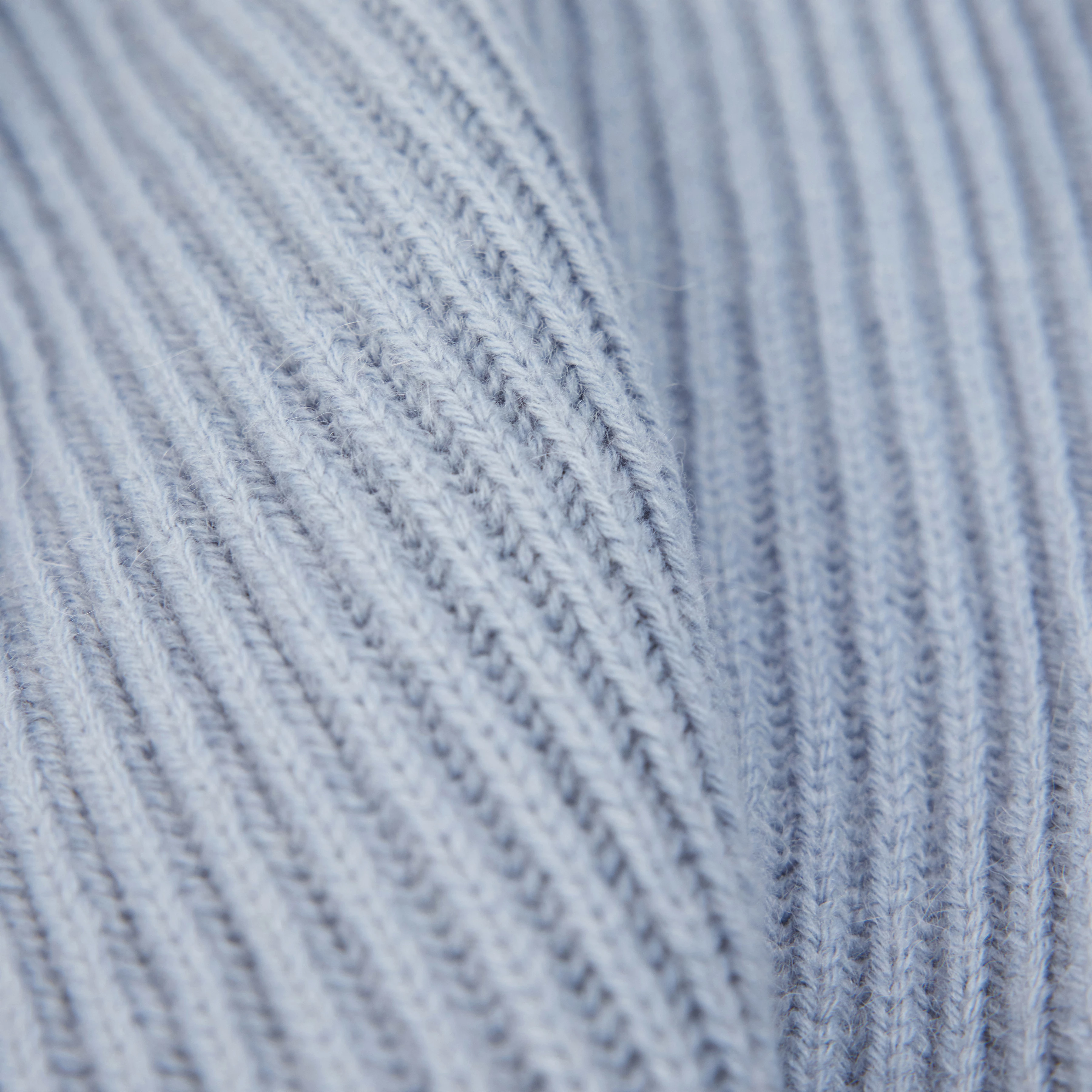 ARWEN - Pull à col roulé en laine et alpaga - women - bleu - Materialbild (B2C)