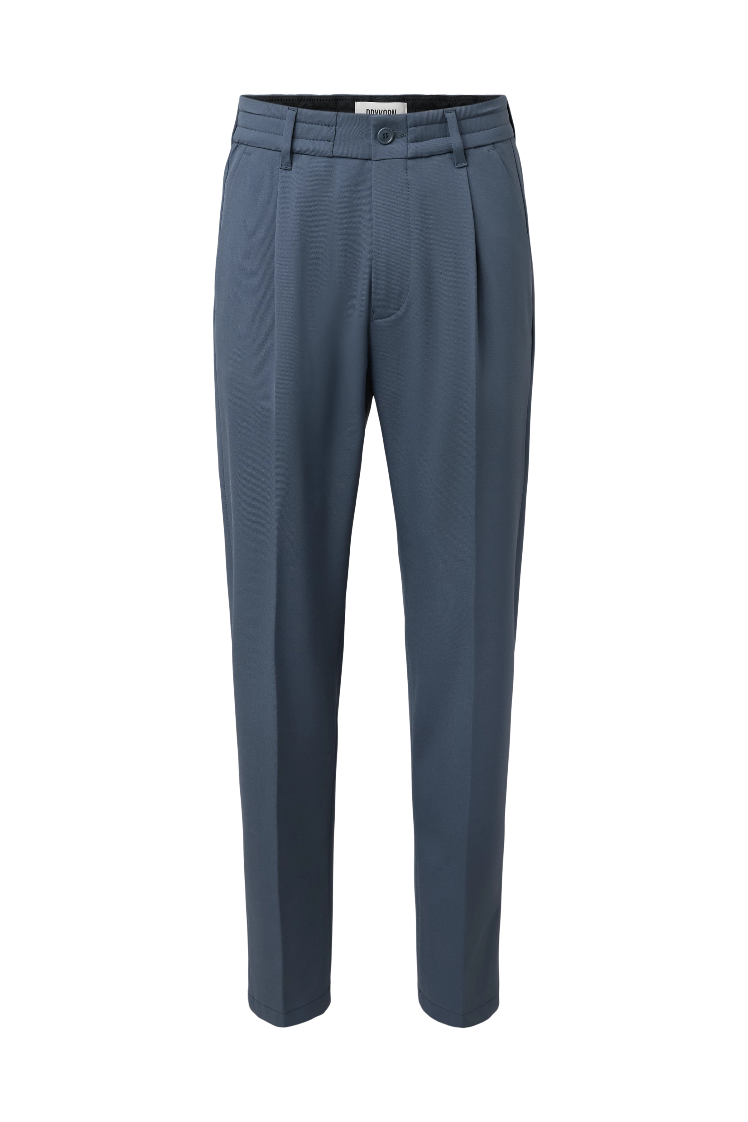 CHASY - Casual trousers with pleats in technical viscose blend - men - blue - Freisteller Frontansicht