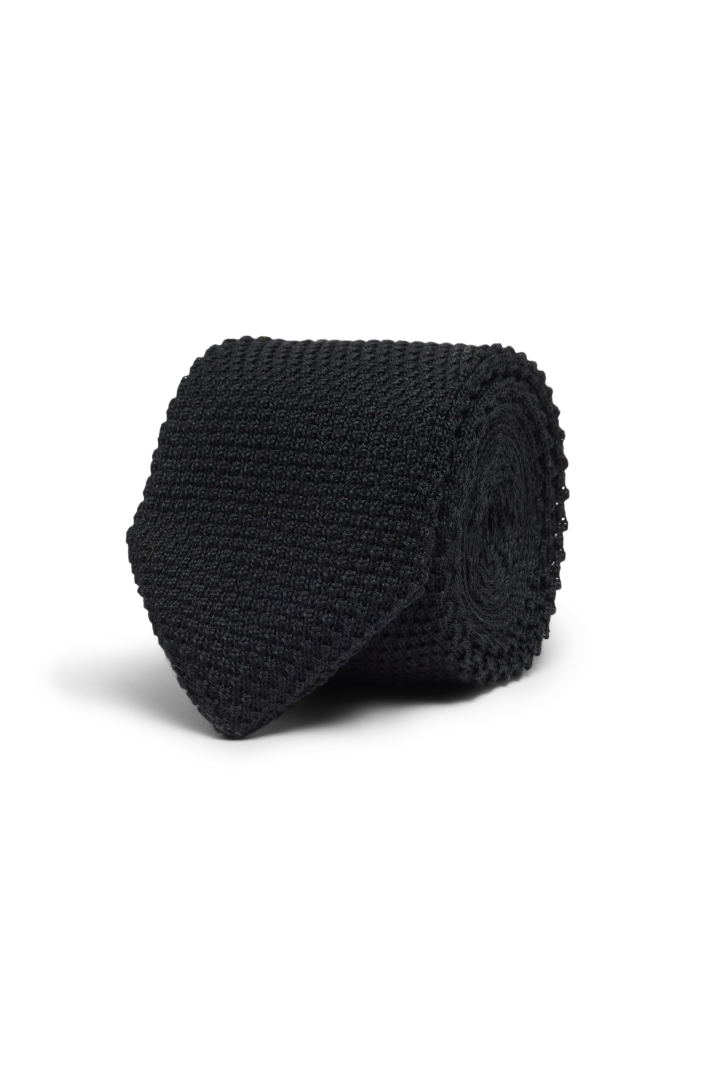 TIE_MODERN - Krawatte in Wolle - Unisex - schwarz - Freisteller Frontansicht