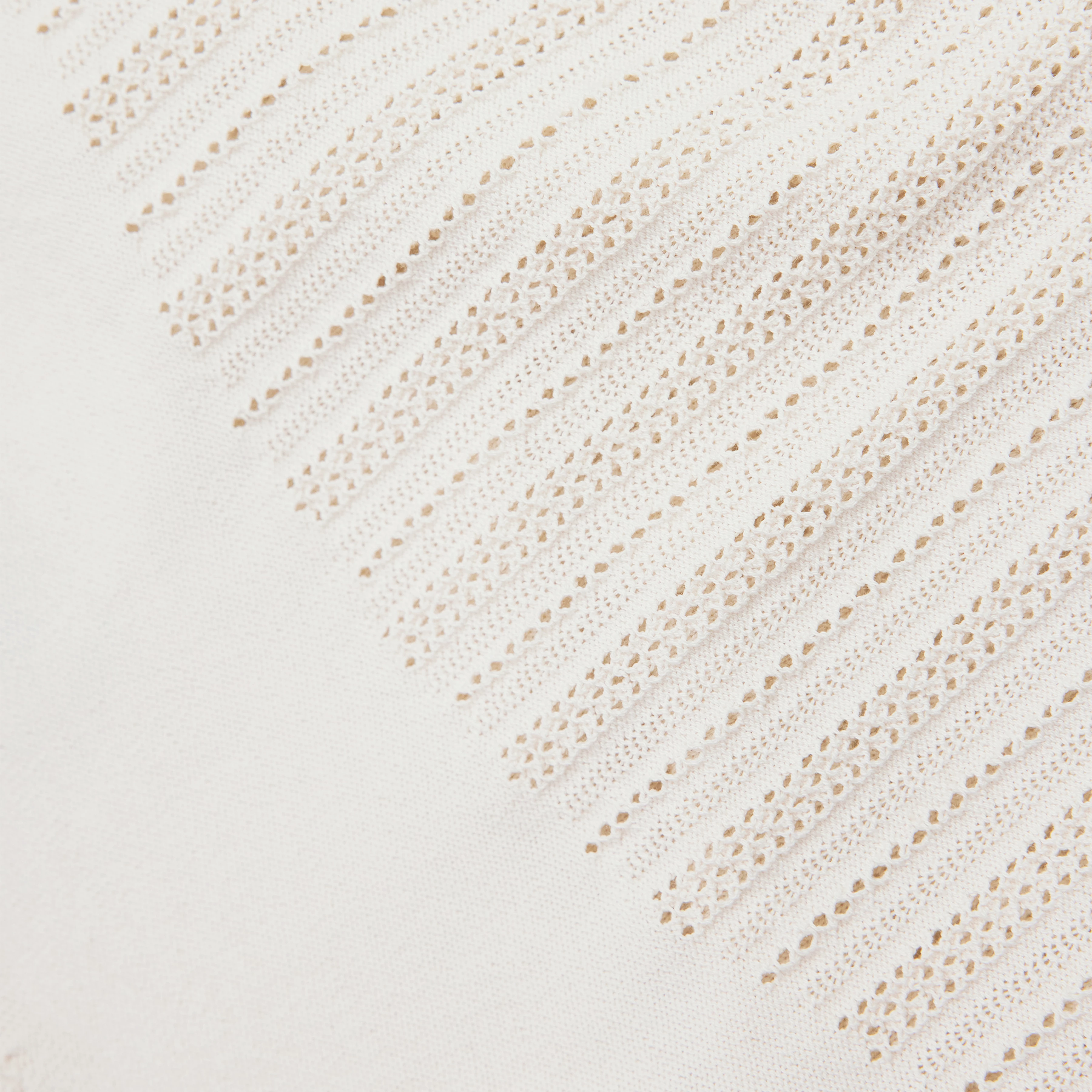 FRANCYANE_2 - Stricktop in reiner Baumwolle - Damen - off white - Materialbild (B2C)