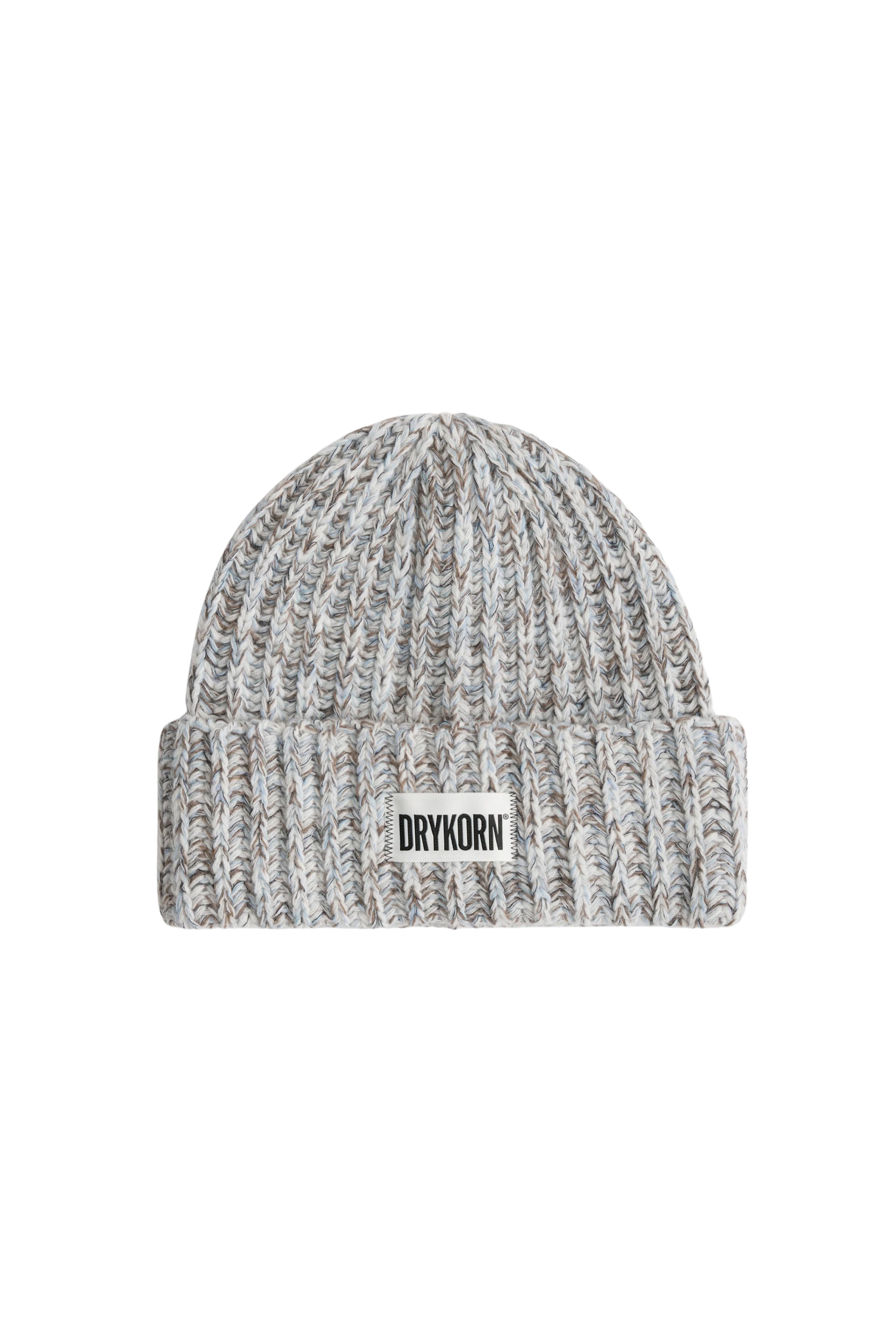 EANI - Beanie in Mouliné Wollmix-Garn - Unisex - braun - Freisteller Frontansicht