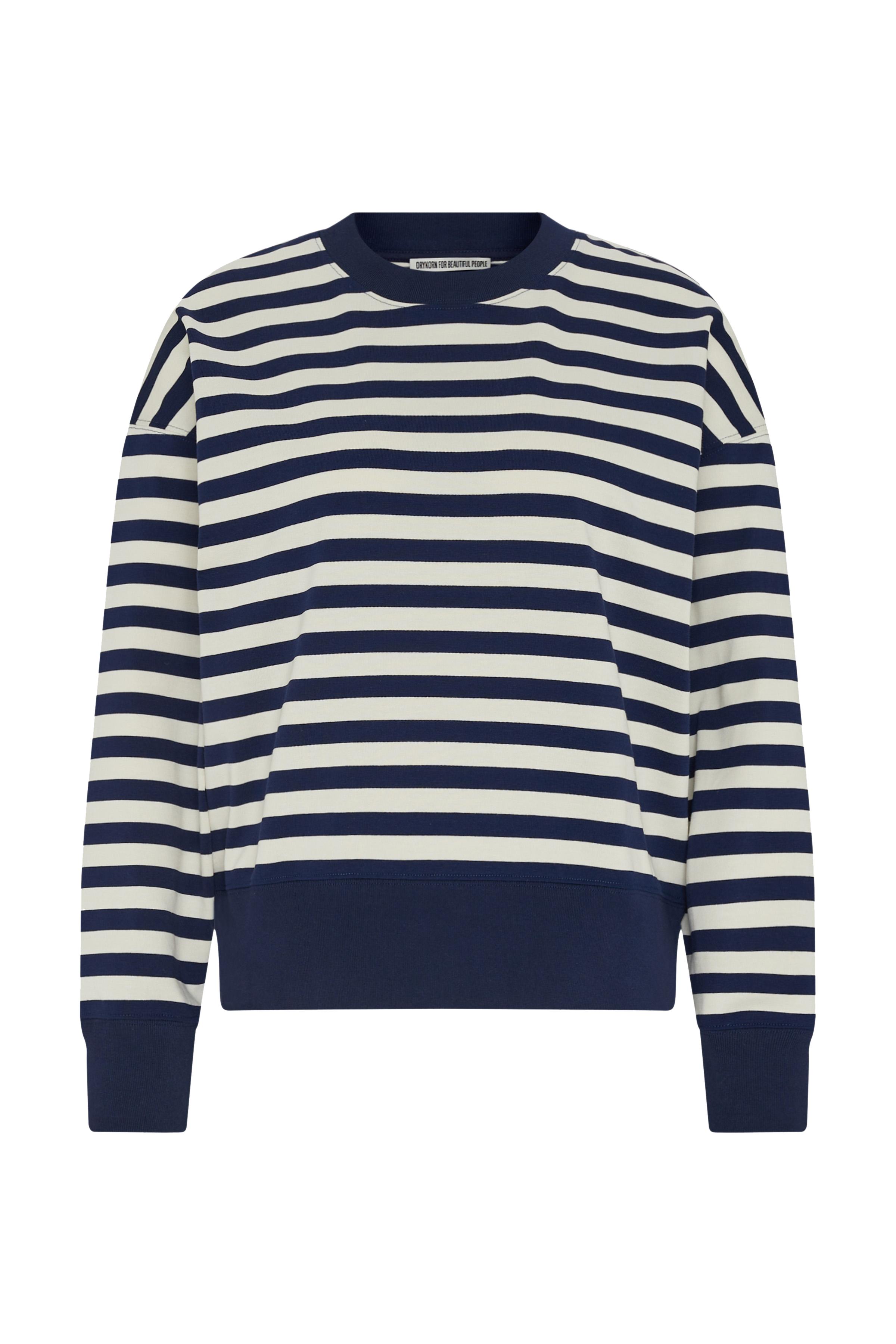 gestreept sweatshirt in gestreept katoenjersey