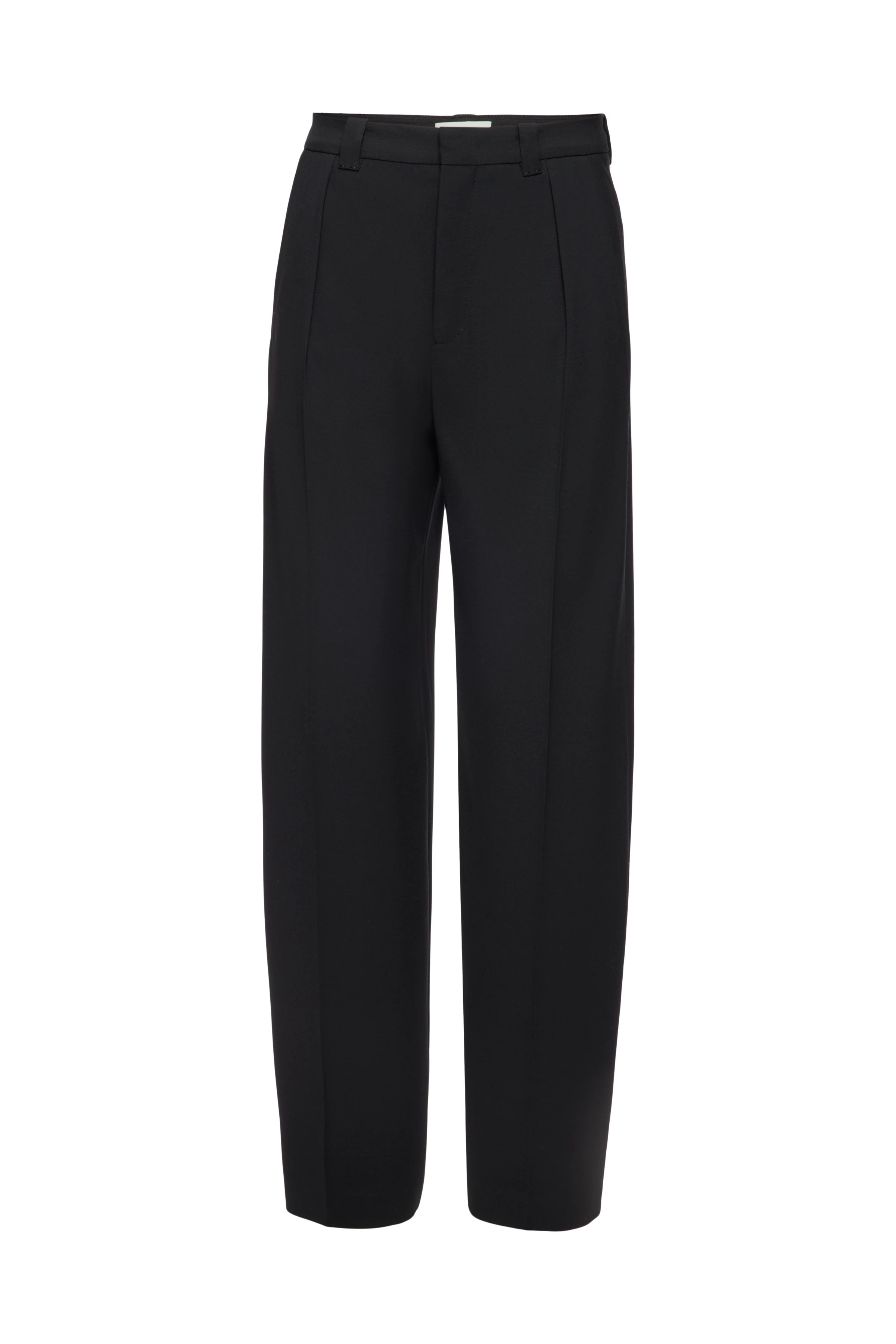ADUCT - Pantalon ajusté à coupe droite en gabardine - women - noir - Freisteller Frontansicht
