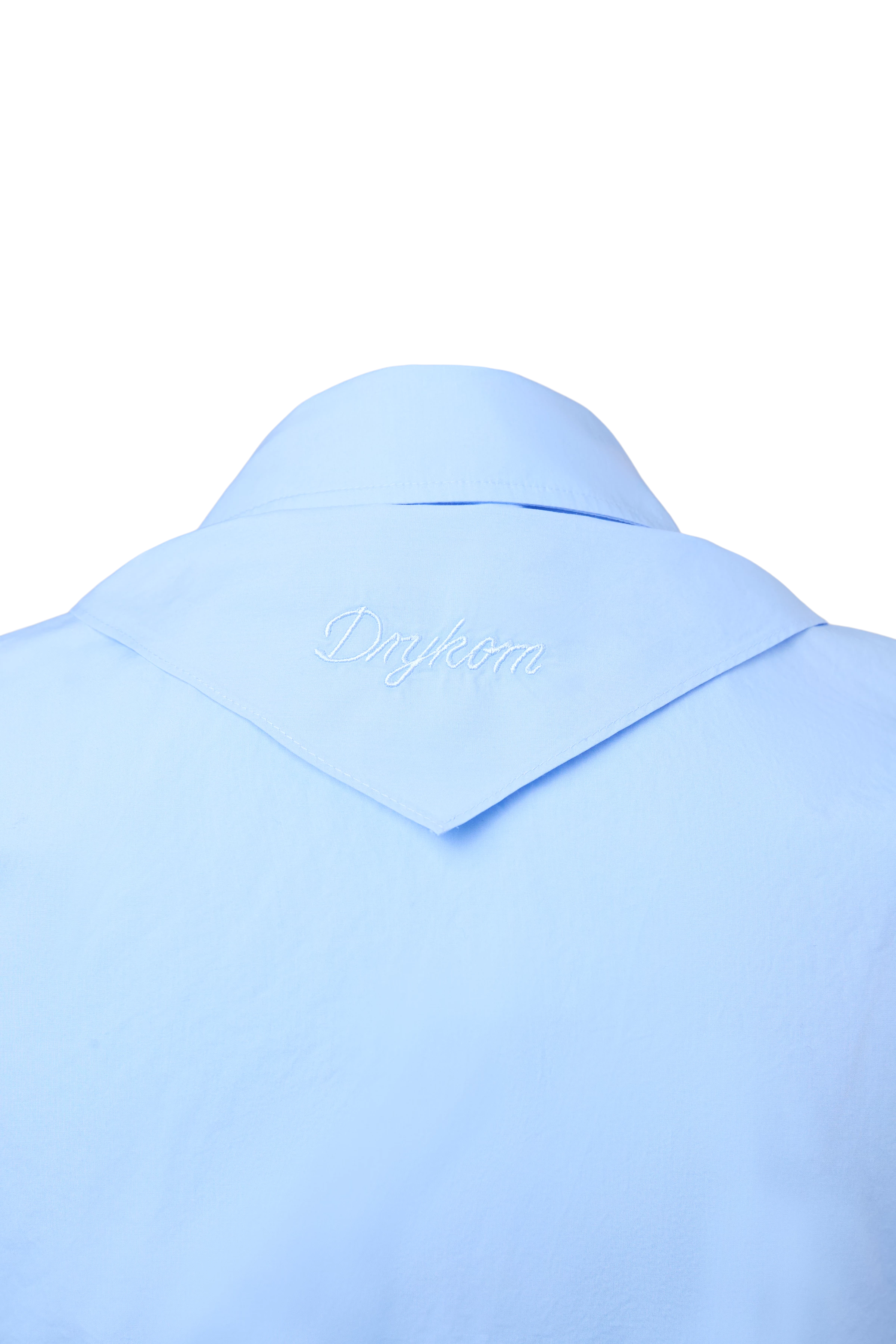 TIRIEL - Blouse sans manches coupe classique en coton pur - women - bleu - Freisteller Detailansicht
