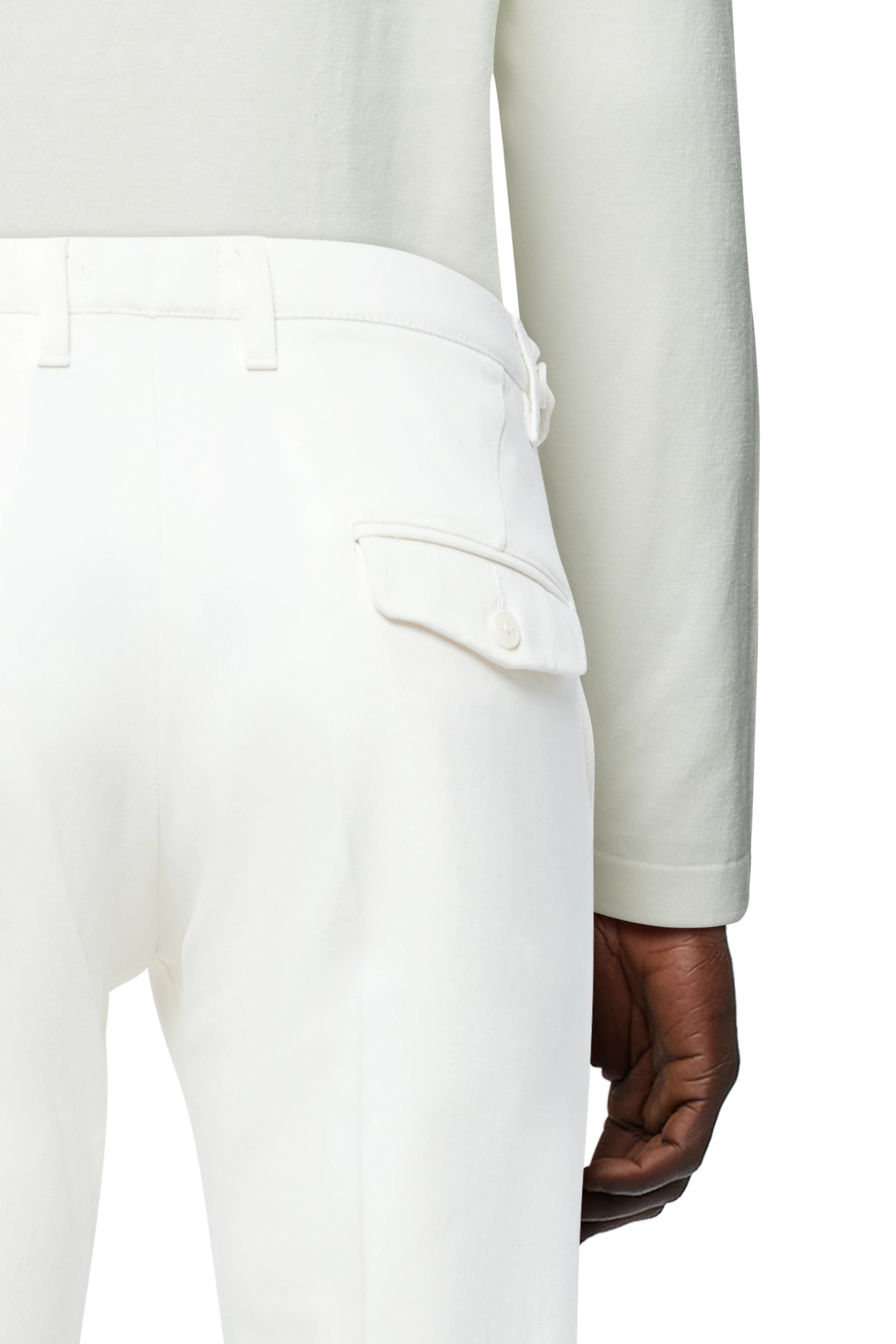Kill Will Men tailored pants KILL in off white from DRYKORN
