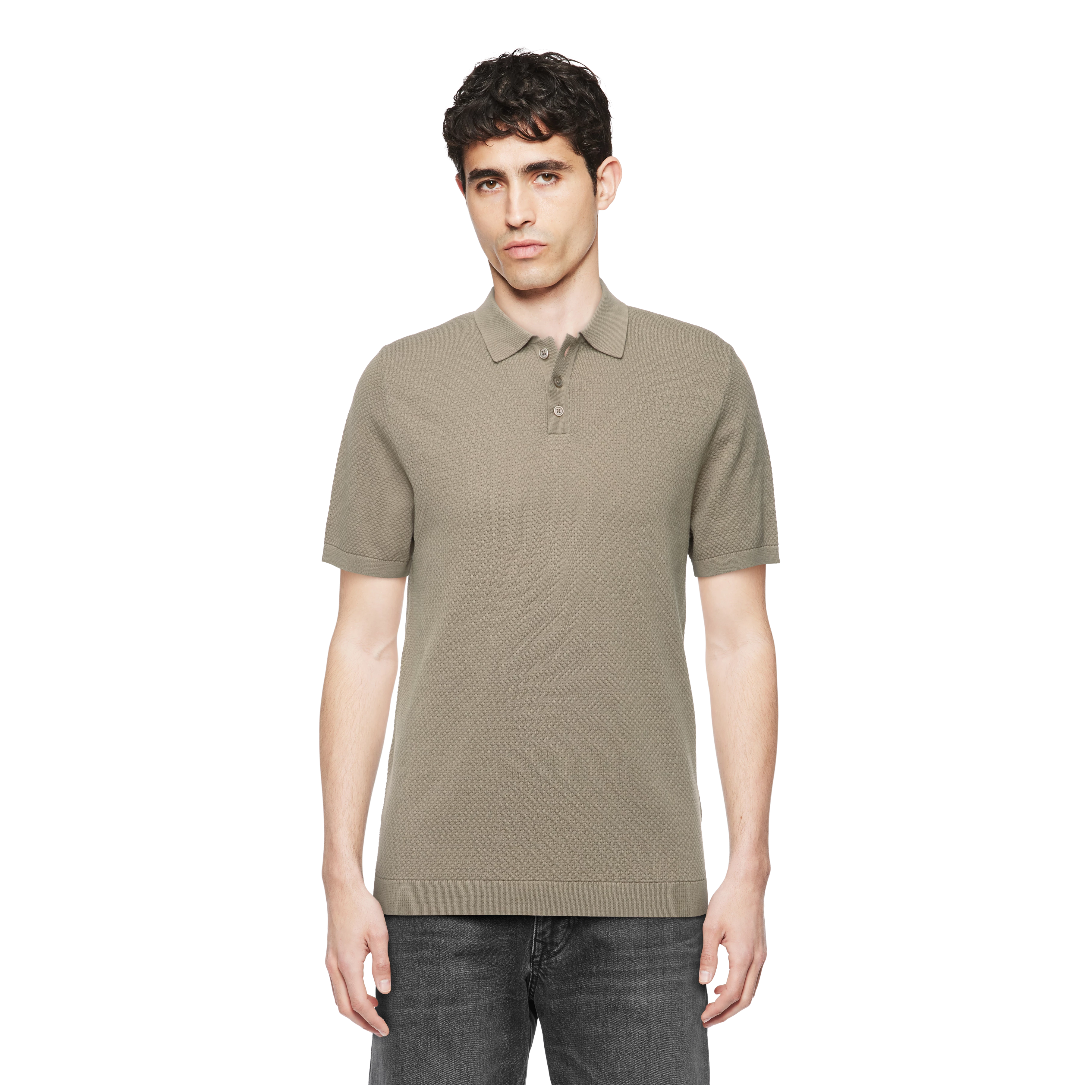 TRITON - Polo-Shirt in Baumwolle - Herren - braun - Frontansicht