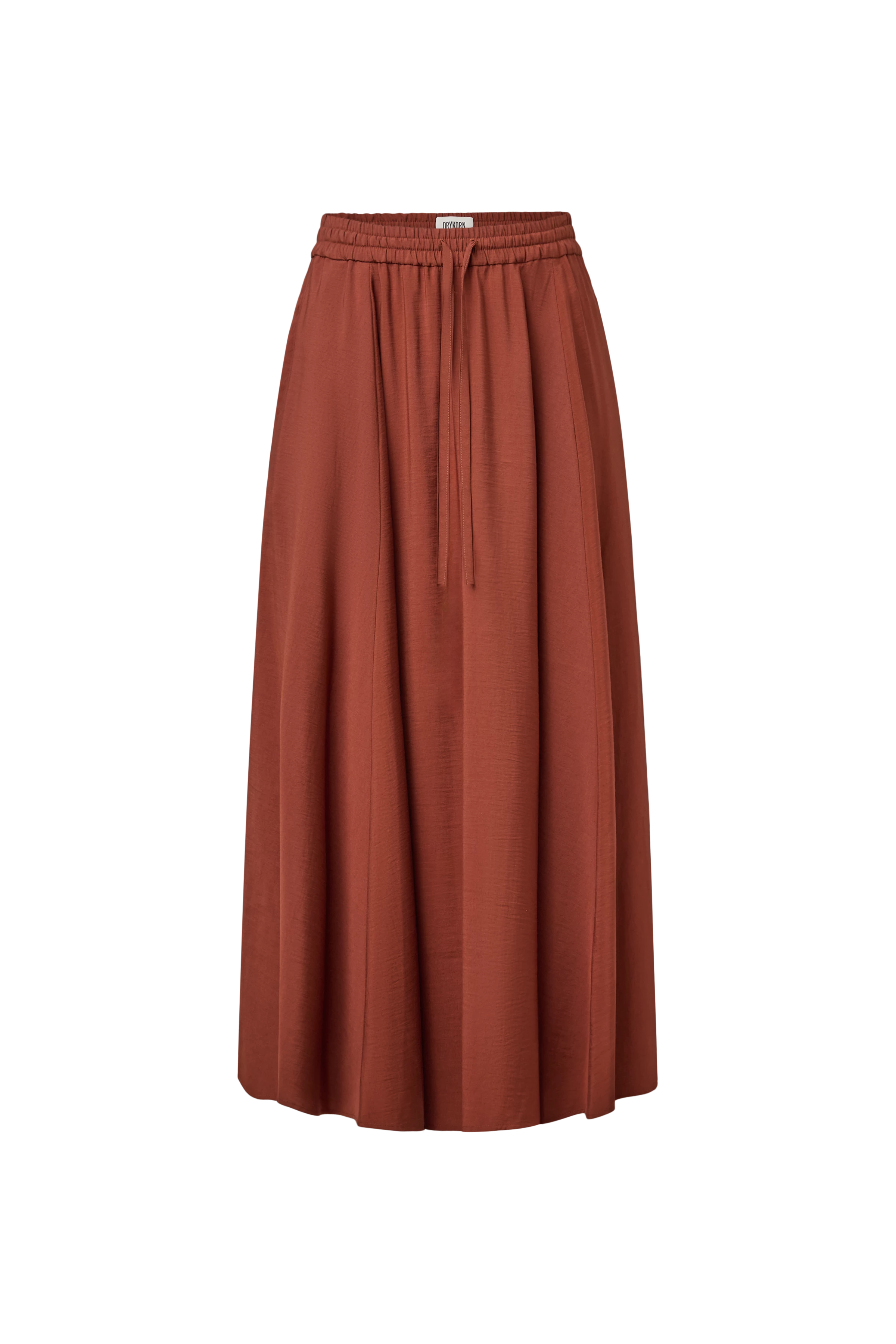 QERIME_1 - Jupe évasée en twill fluide - women - rouge - Freisteller Frontansicht