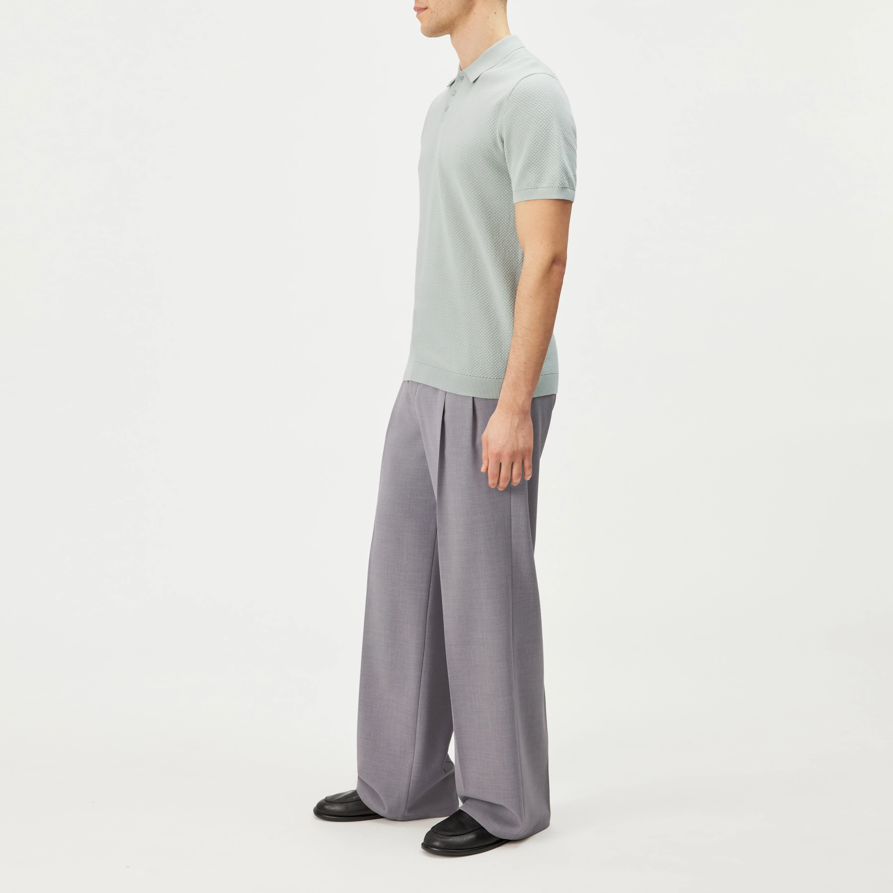 TRITON - Polo en coton - men - vert - Seitenansicht