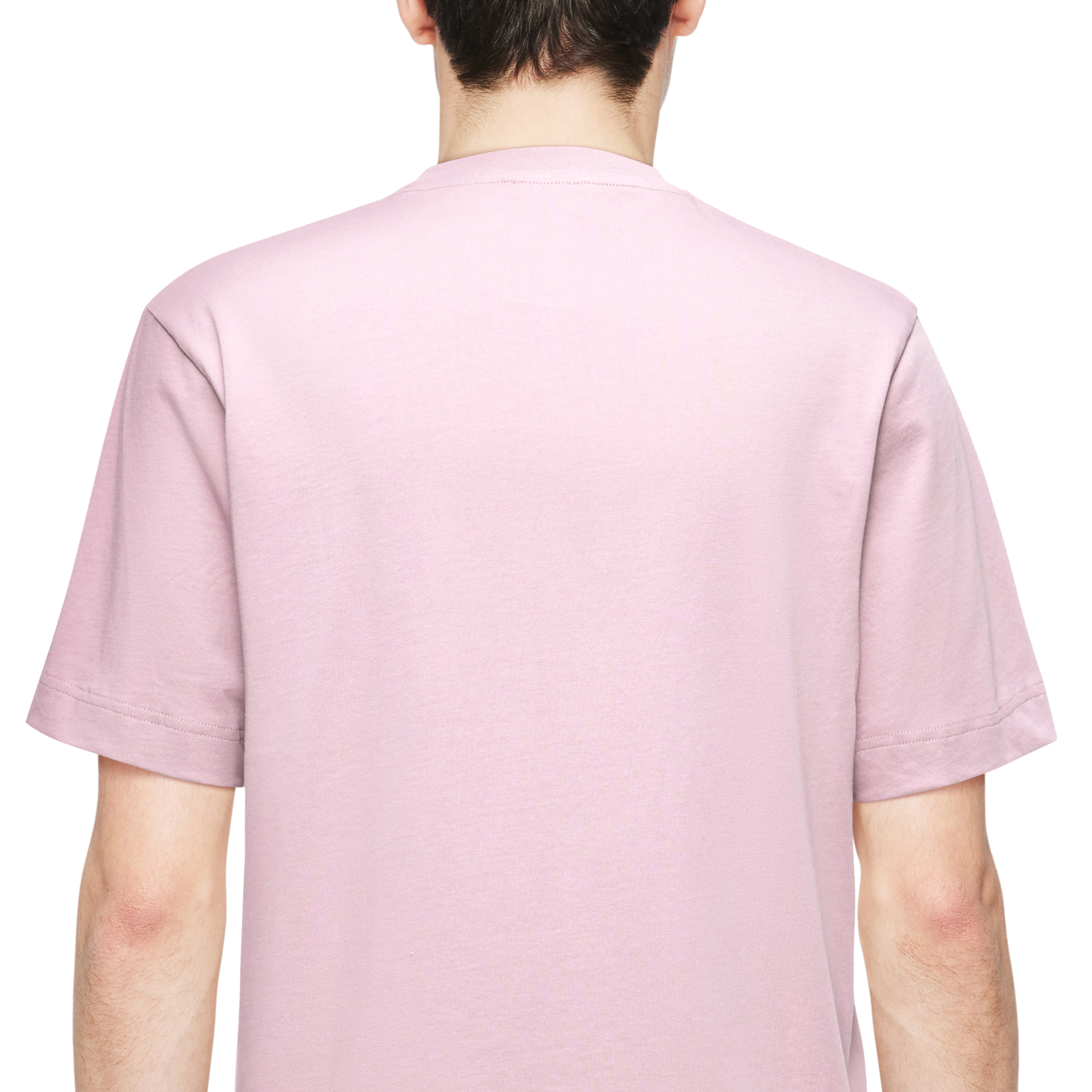 RAPHAEL - T-shirt in pure cotton - men - purple - Detailansicht am Model