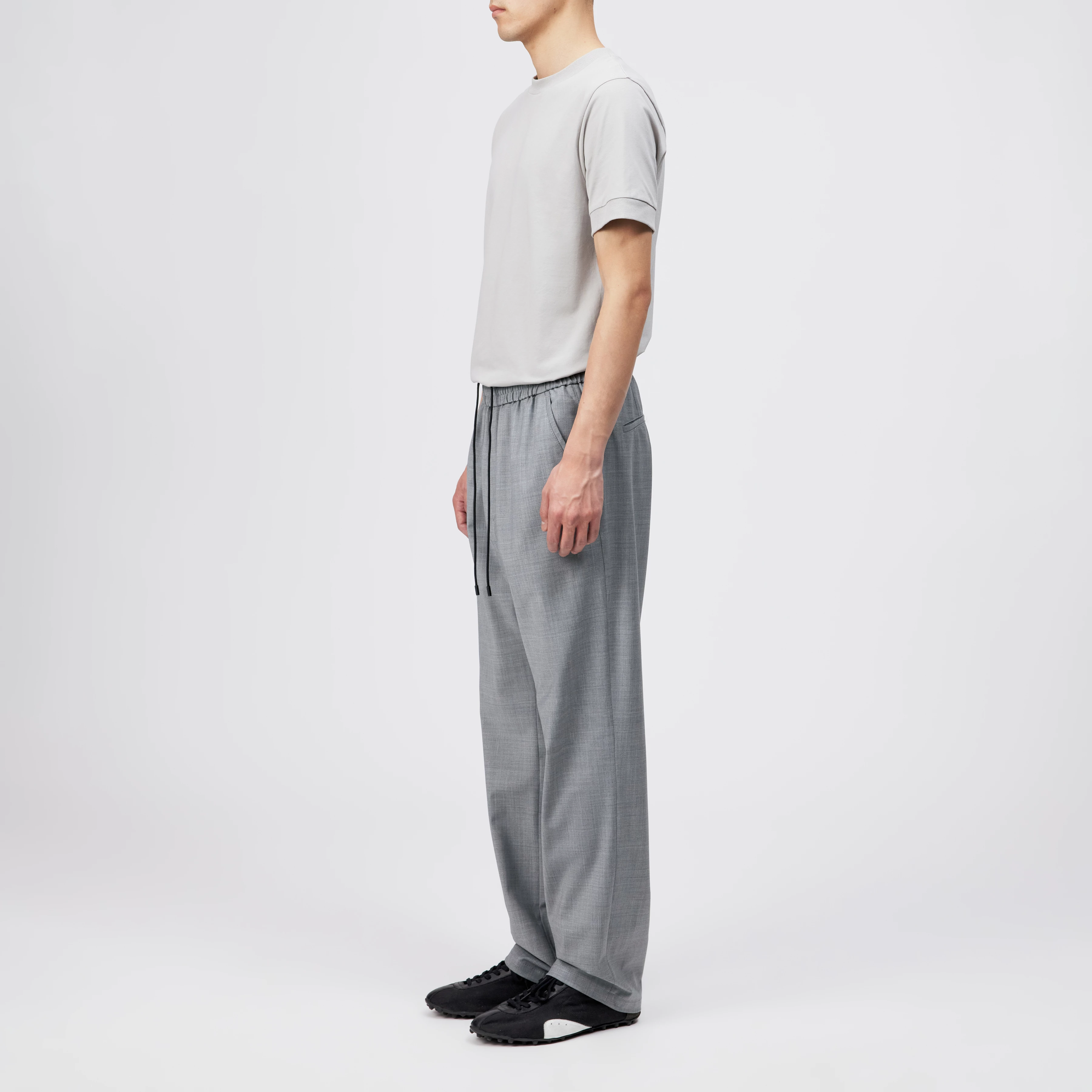 ACADO - Joggingbukser i bi-stretch - men - grå - Seitenansicht