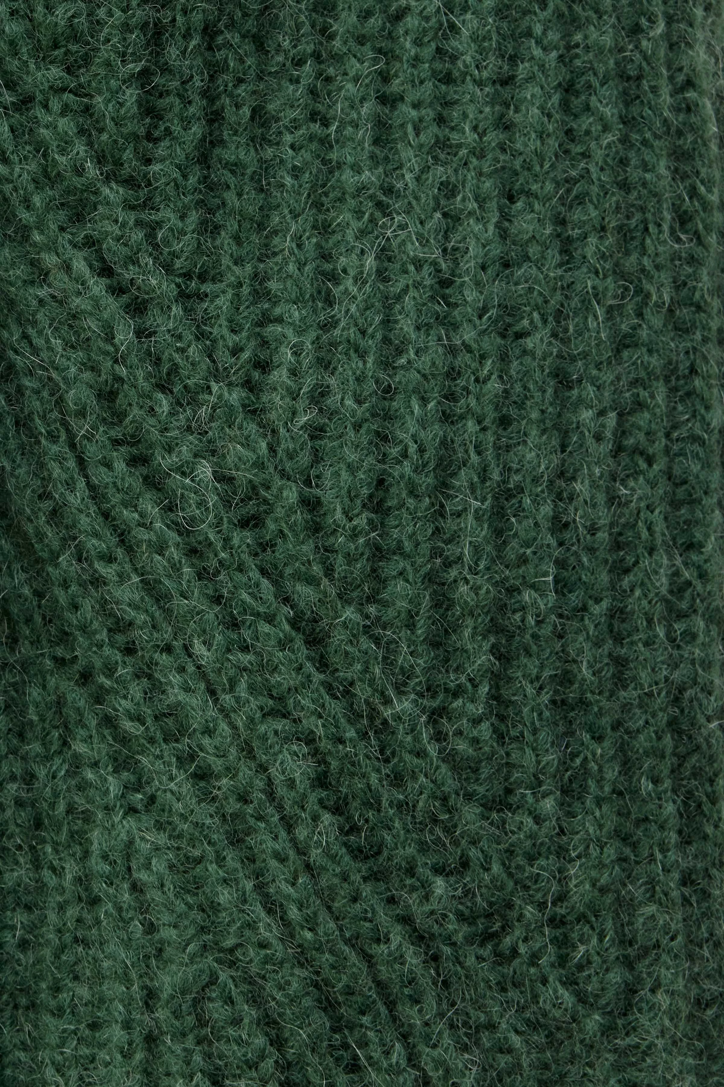 LYNETTE - trui in alpacamix - dames - groen - Detailansicht am Model