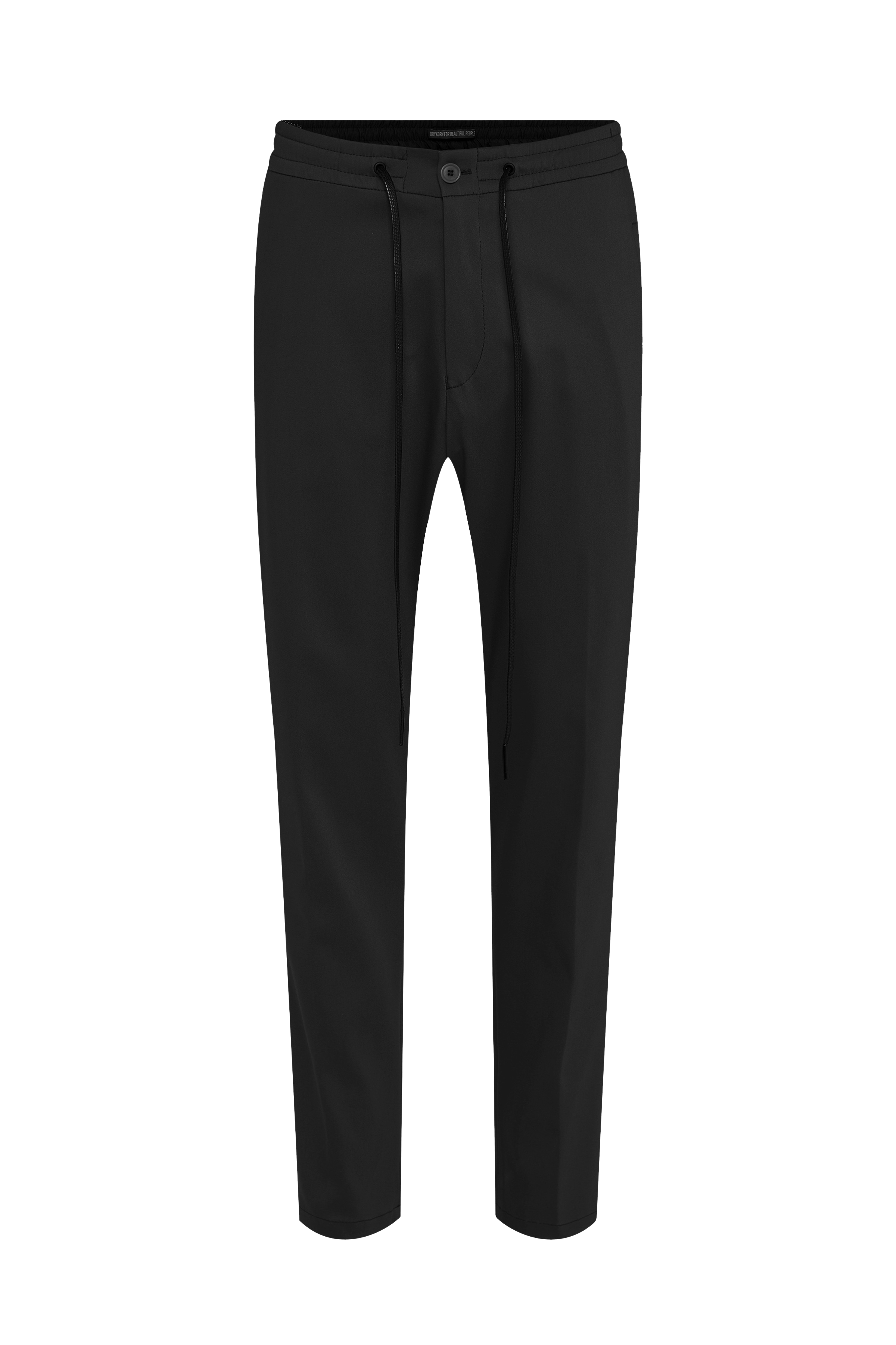 jog pants with drawstring in elastic cotton mix