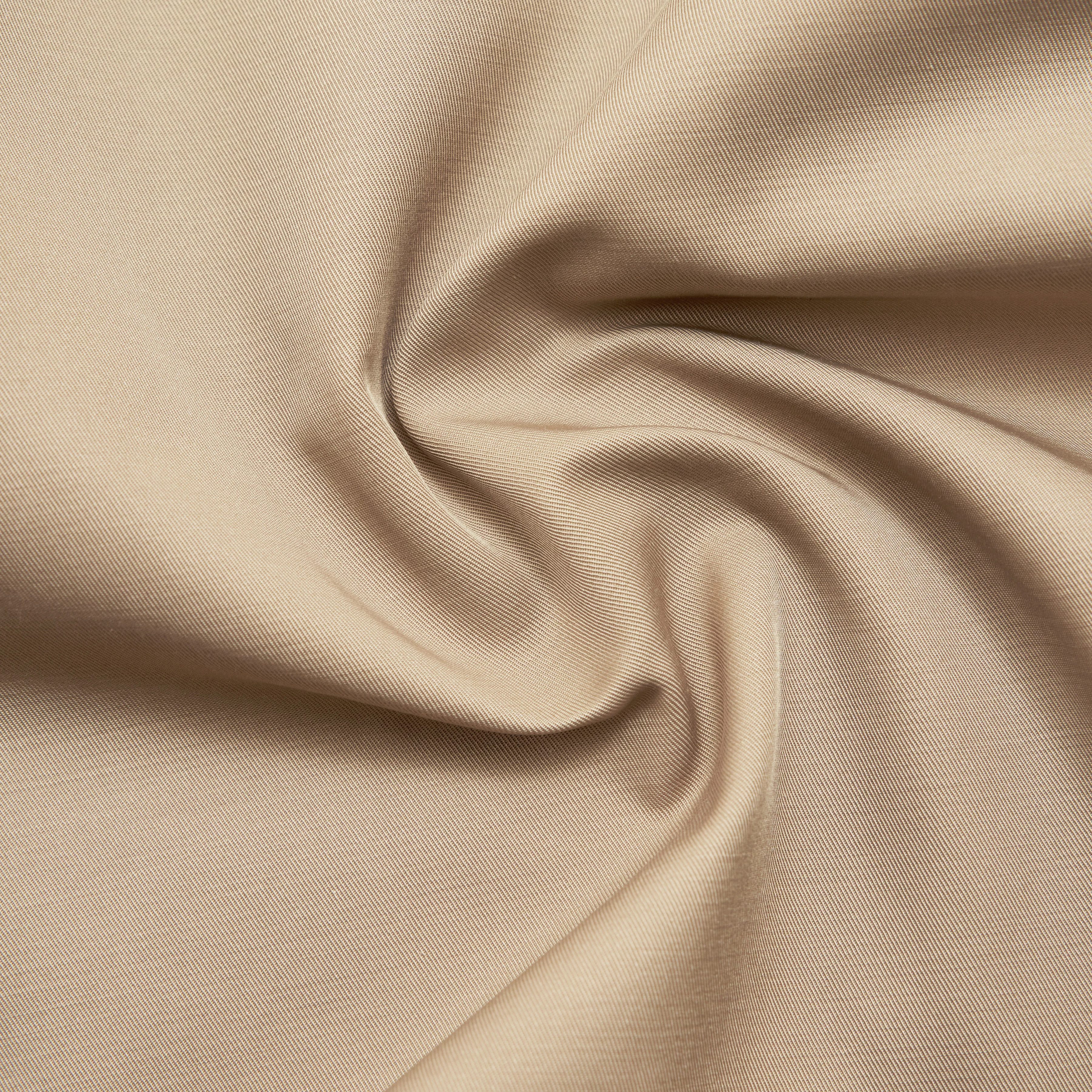 HELSBY - Short oversized trench coat in technical twill - women - brown - Materialbild (B2C)