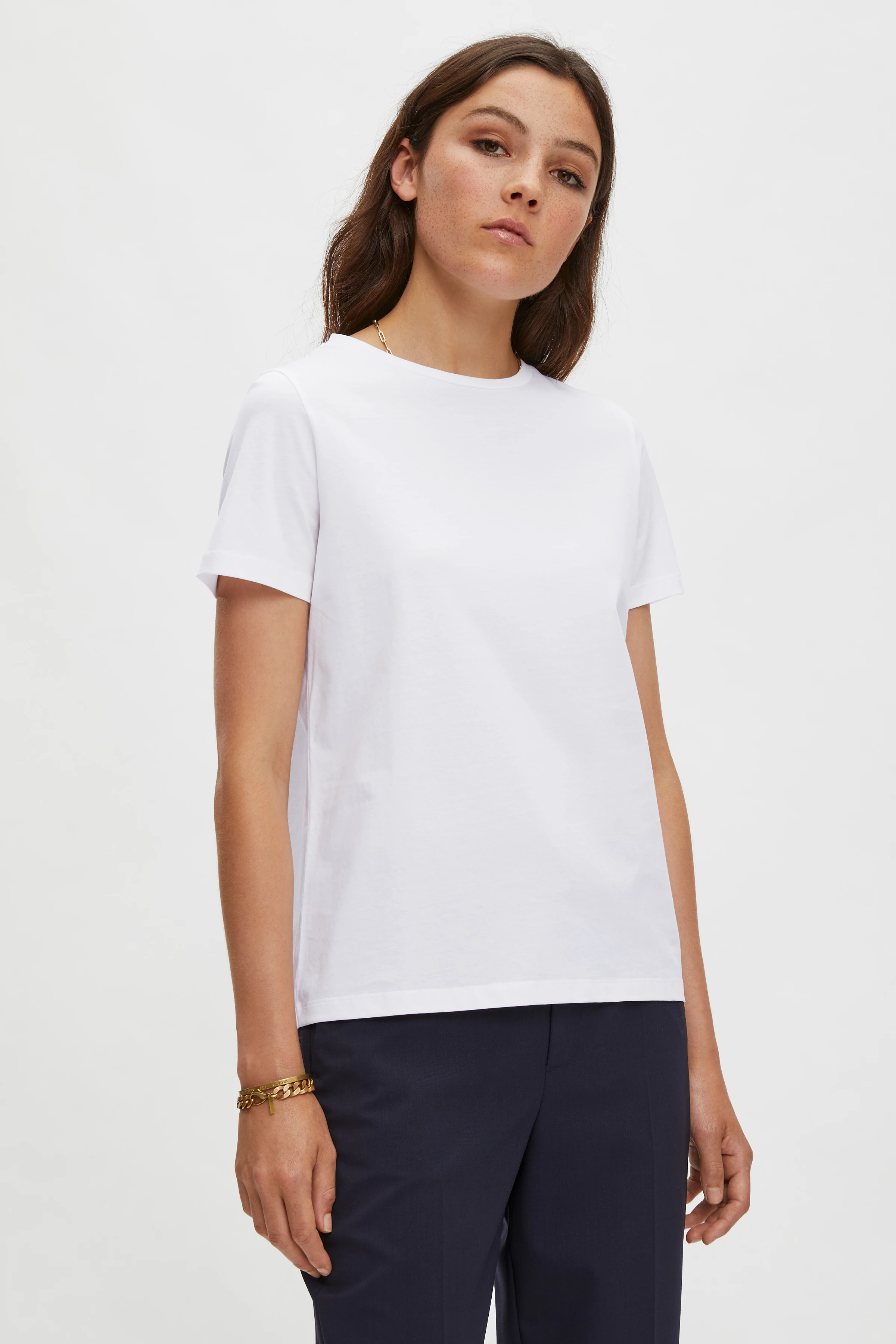 ANISIA - lockeres T-Shirt - Damen - weiß - Seitenansicht