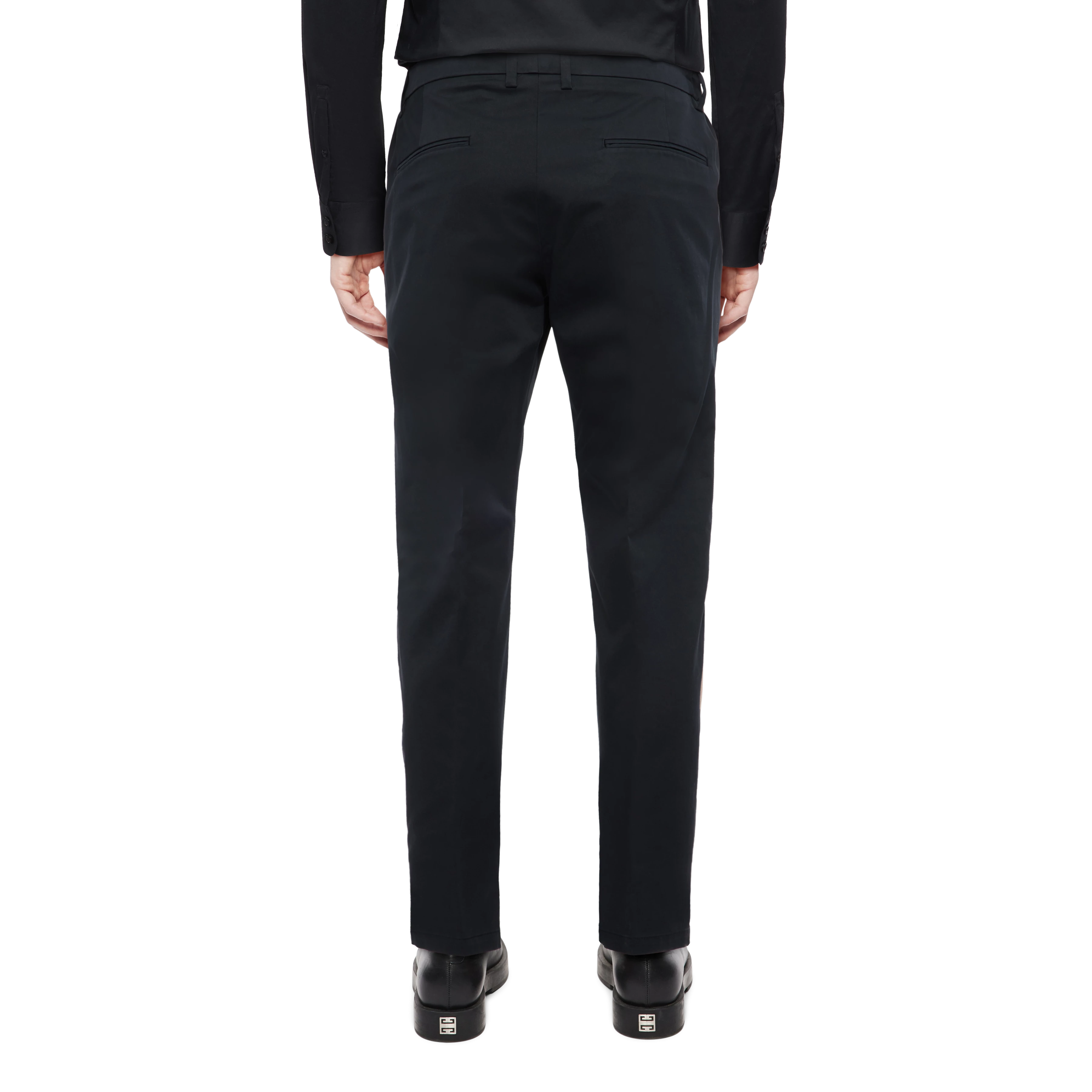 AJEND - Konfektionierte Hose in Baumwoll-Gabardine - Herren - schwarz - Rückansicht