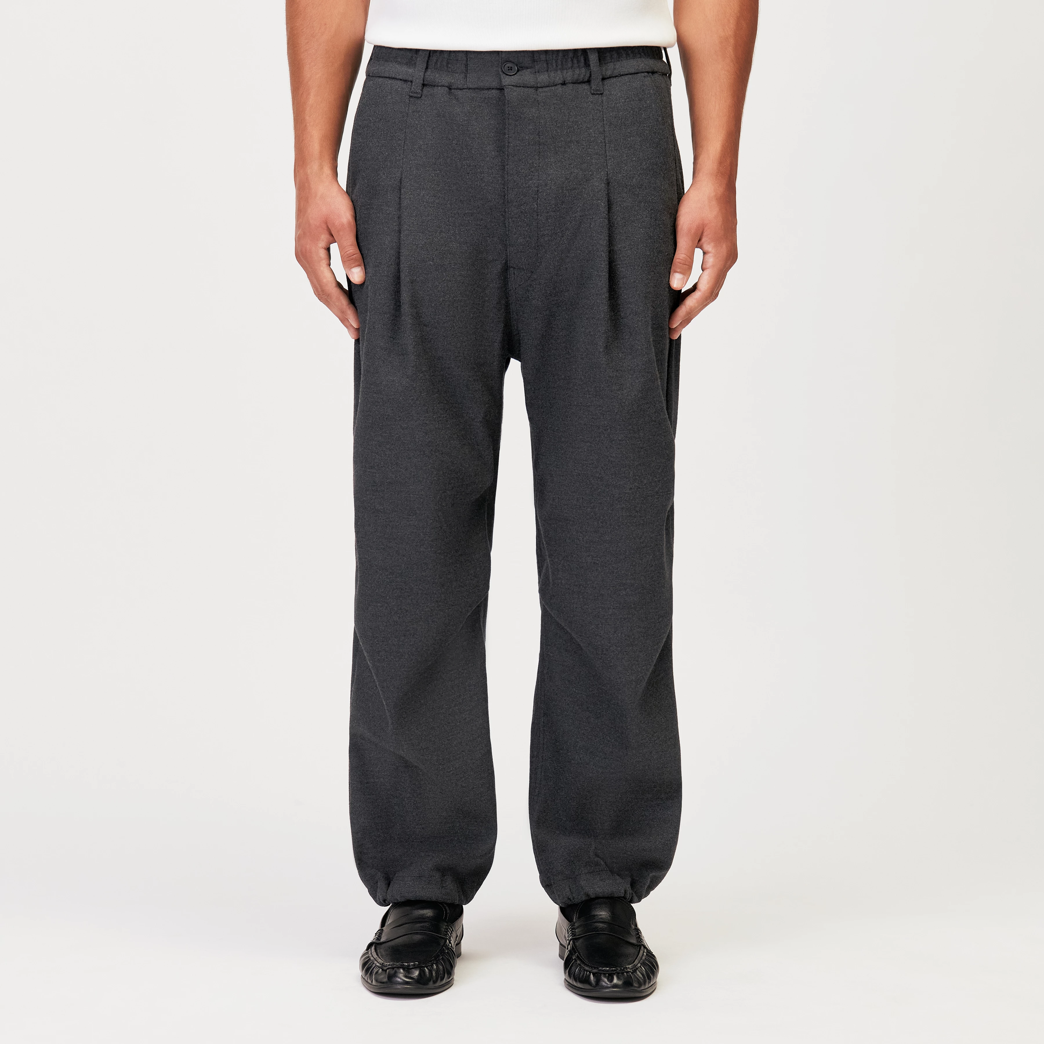 LIROG_C - Utility Pants in Flanell - Herren - grau - Frontansicht