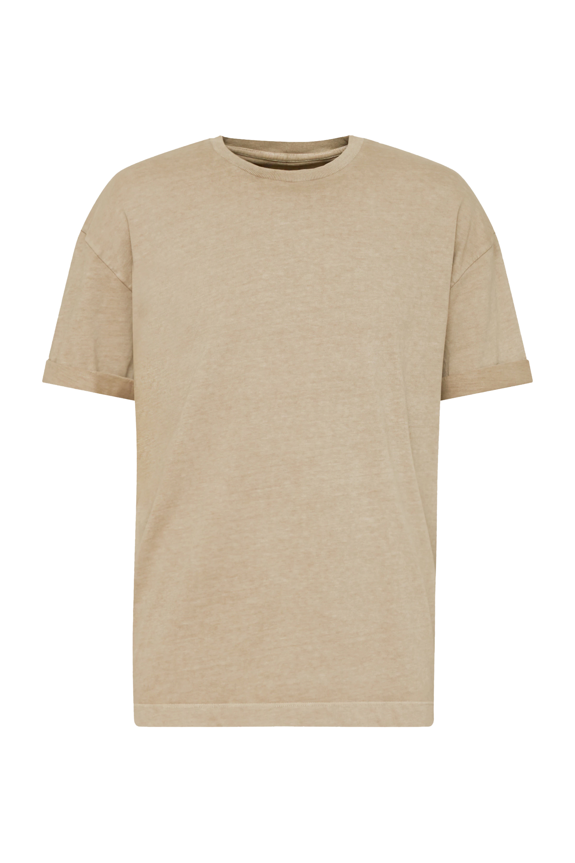 THILO - Relaxed fit T-Shirt in reiner Baumwolle - Herren - beige - Freisteller Frontansicht