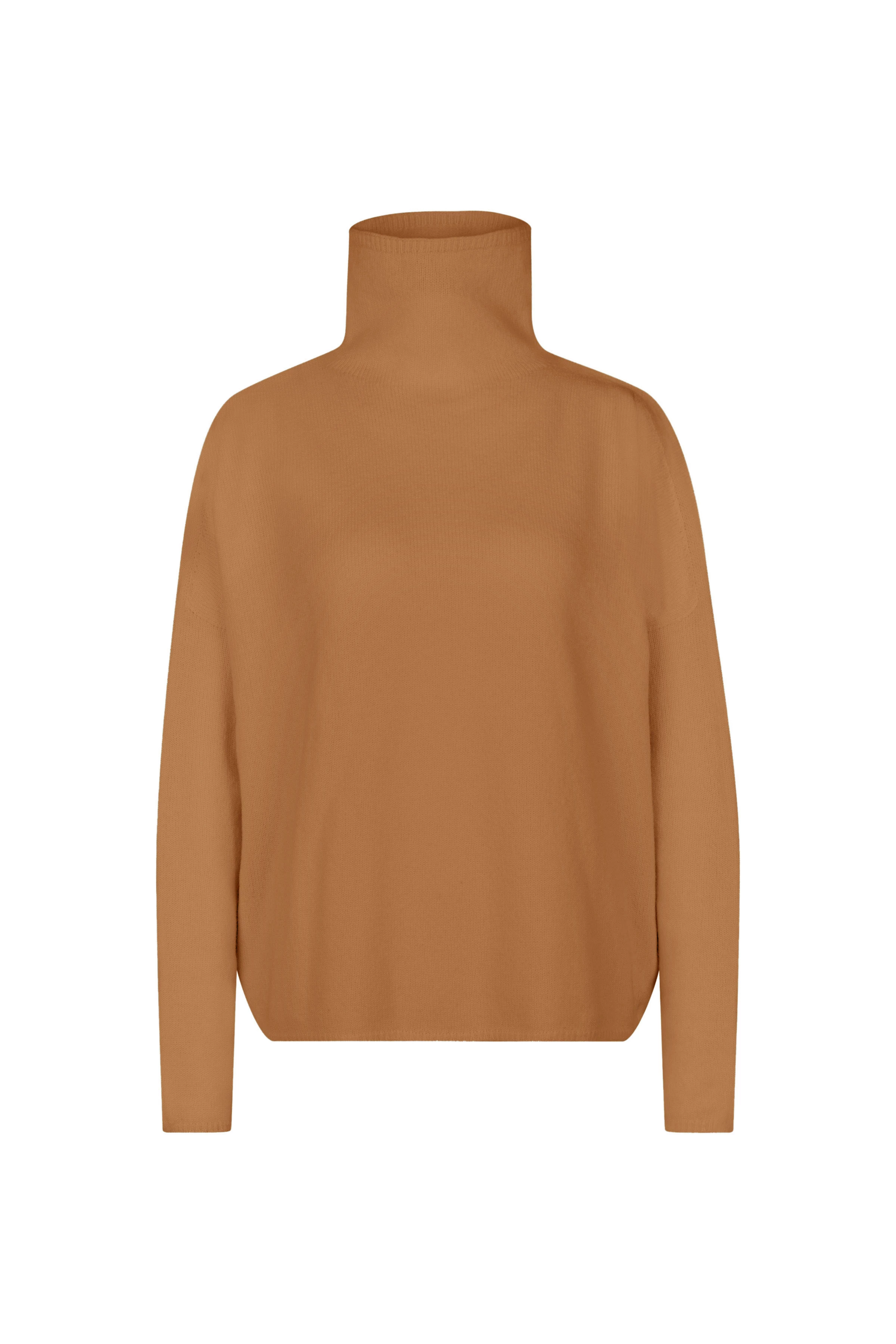 LIORA - coltrui van scheerwol - dames - bruin - Freisteller Frontansicht