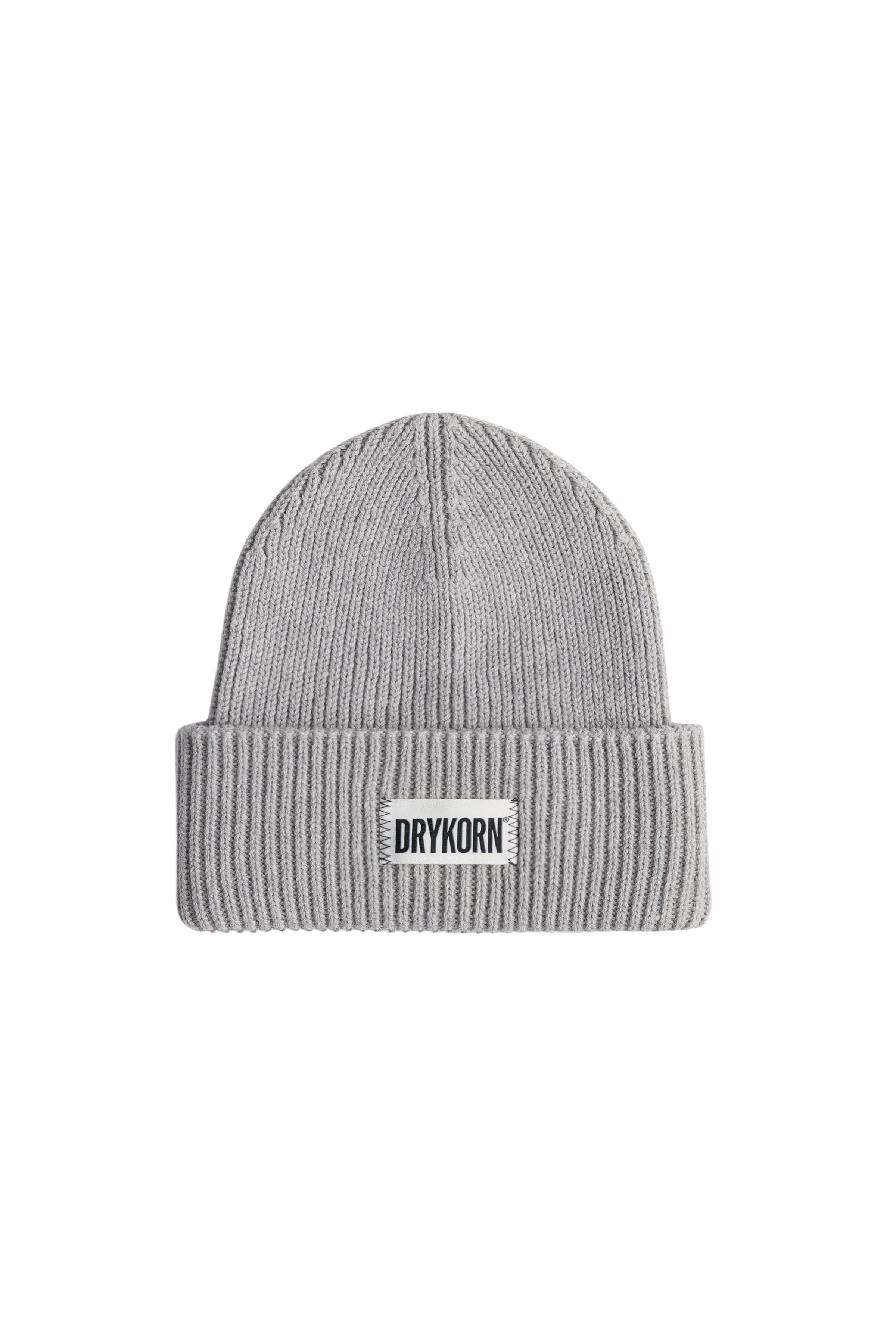 LOAH - Beanie in Baumwoll-Mix - Unisex - grau - Freisteller Frontansicht