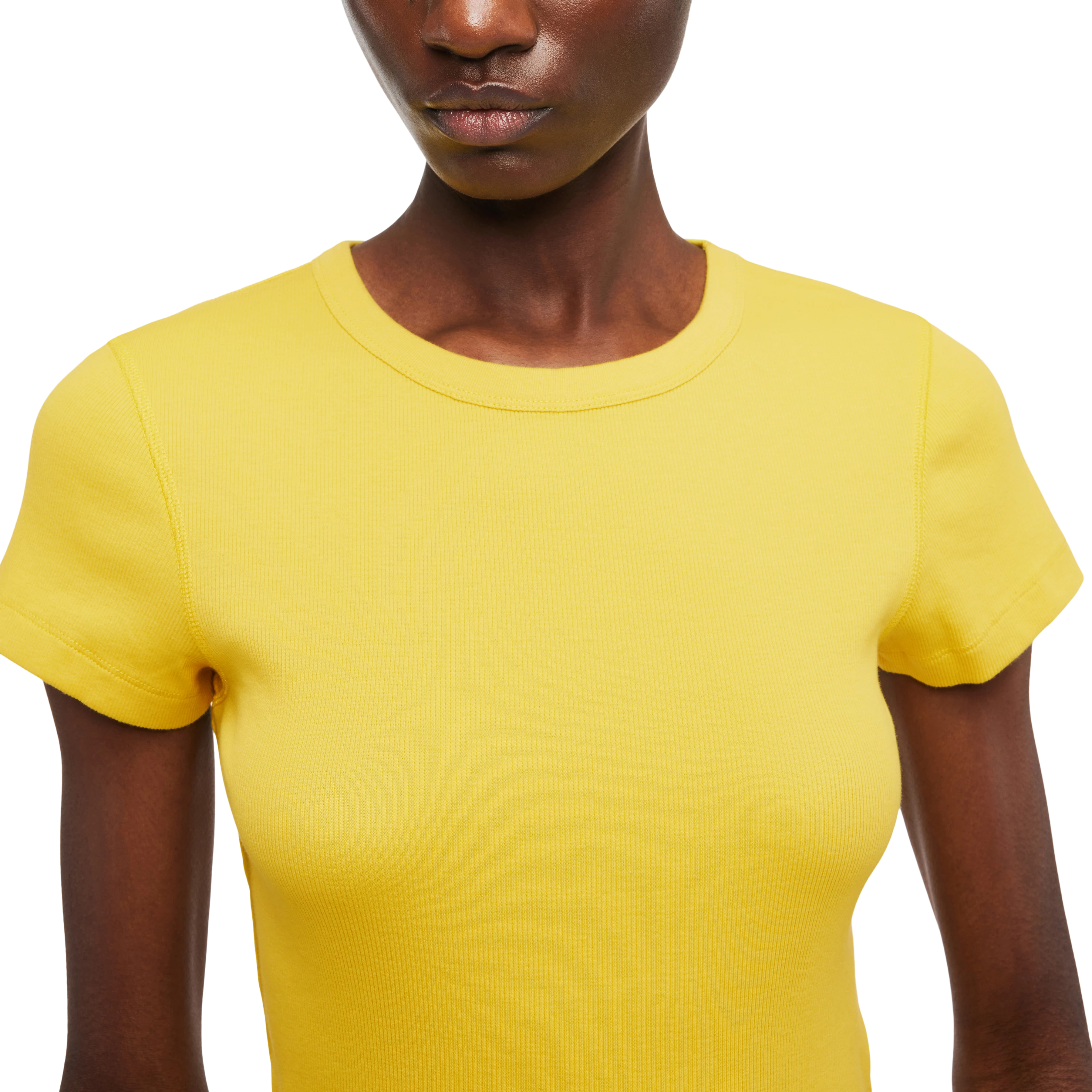 Euro Cotton Playera Color Rosa Palo Women T-shirt KOALE In Yellow