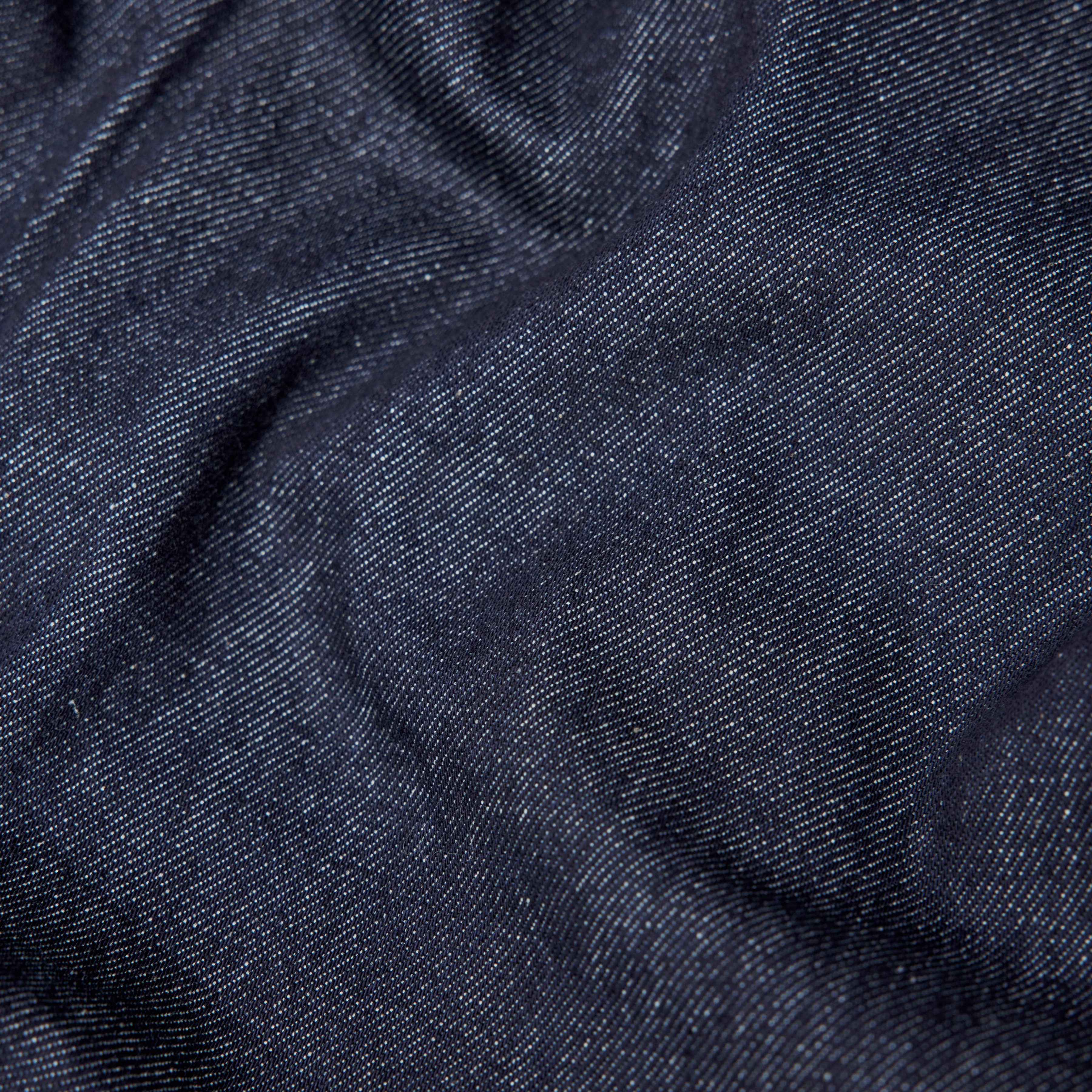 HOLBROOKS_1 - Denimjacke mit Kontrastkragen in Mid-Blue Denim - Damen - blau - Materialbild (B2C)