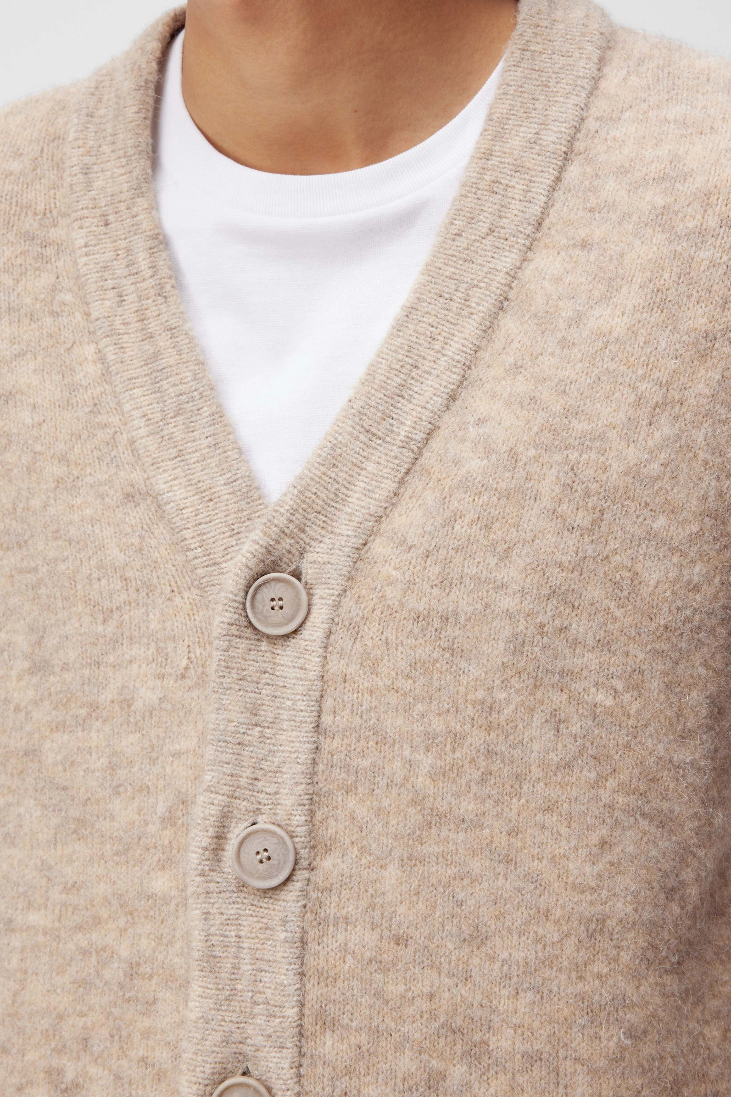 NADIR - Cardigan en bouclette doux - men - marron - Seitenansicht