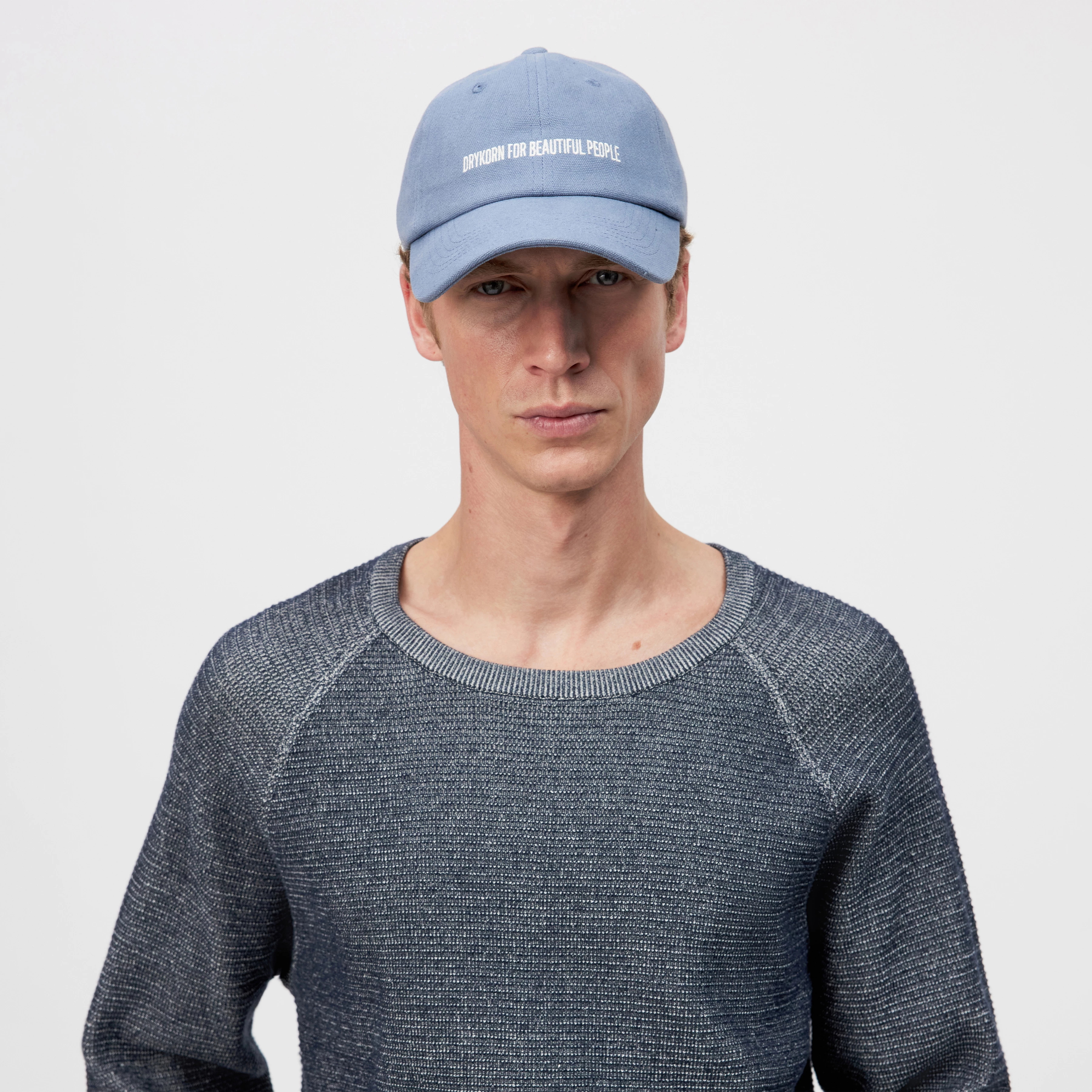 JESPER - Cap in Baumwolle - Unisex - blau - Rückansicht