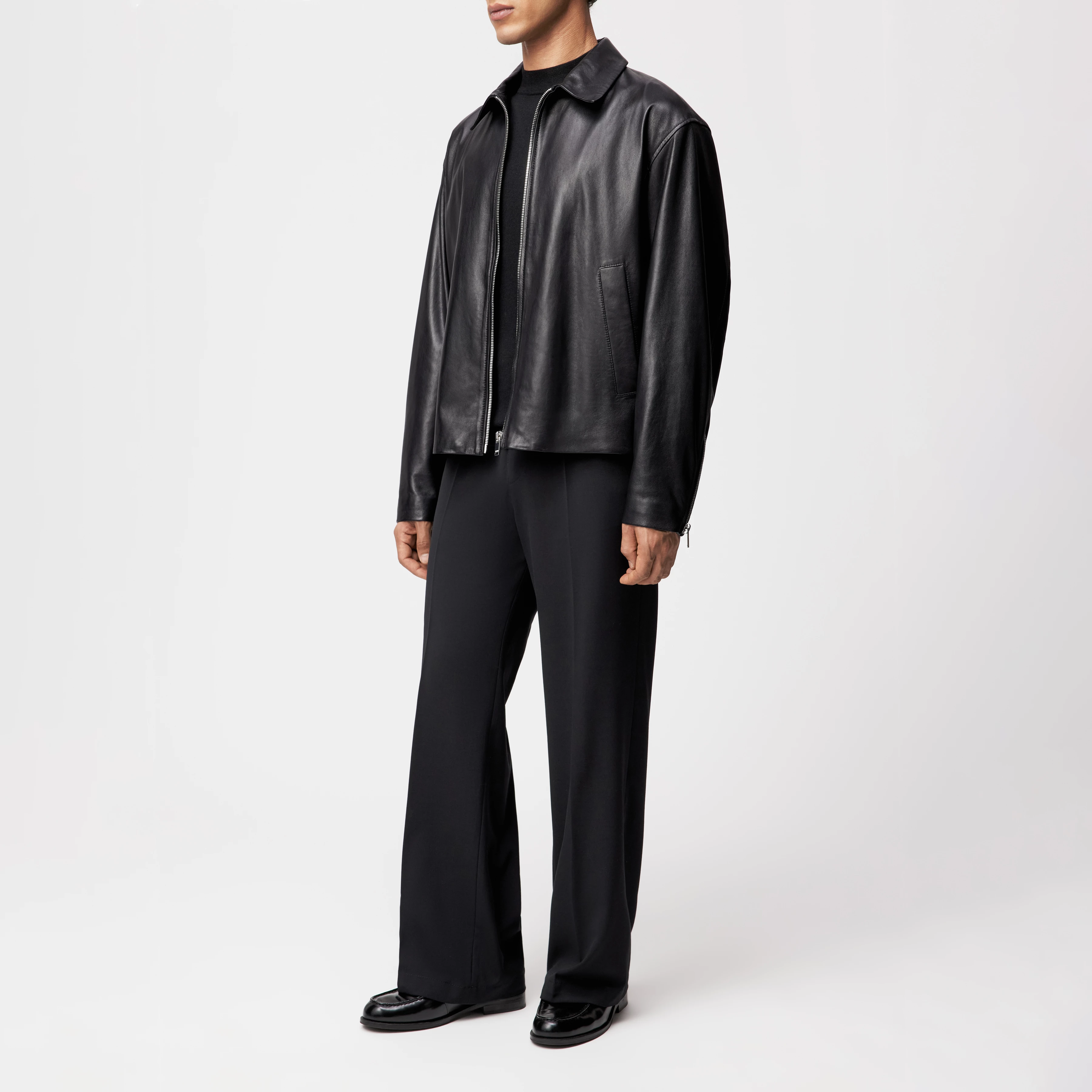 RIKKO - Jacke in Leder - Herren - schwarz - Seitenansicht