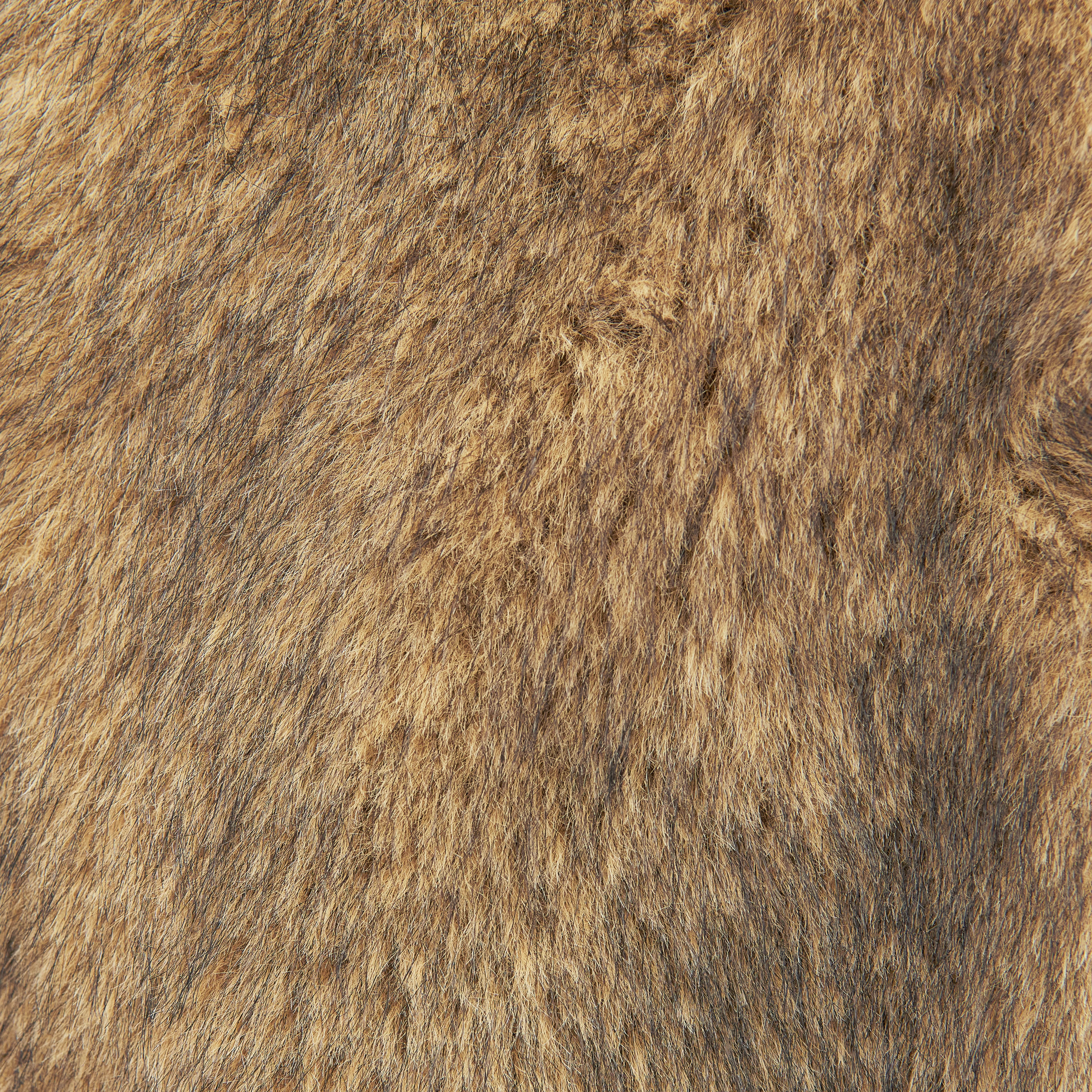 RIKKO_F - Relaxed fit faux fur jacket - men - brown - Materialbild (B2C)