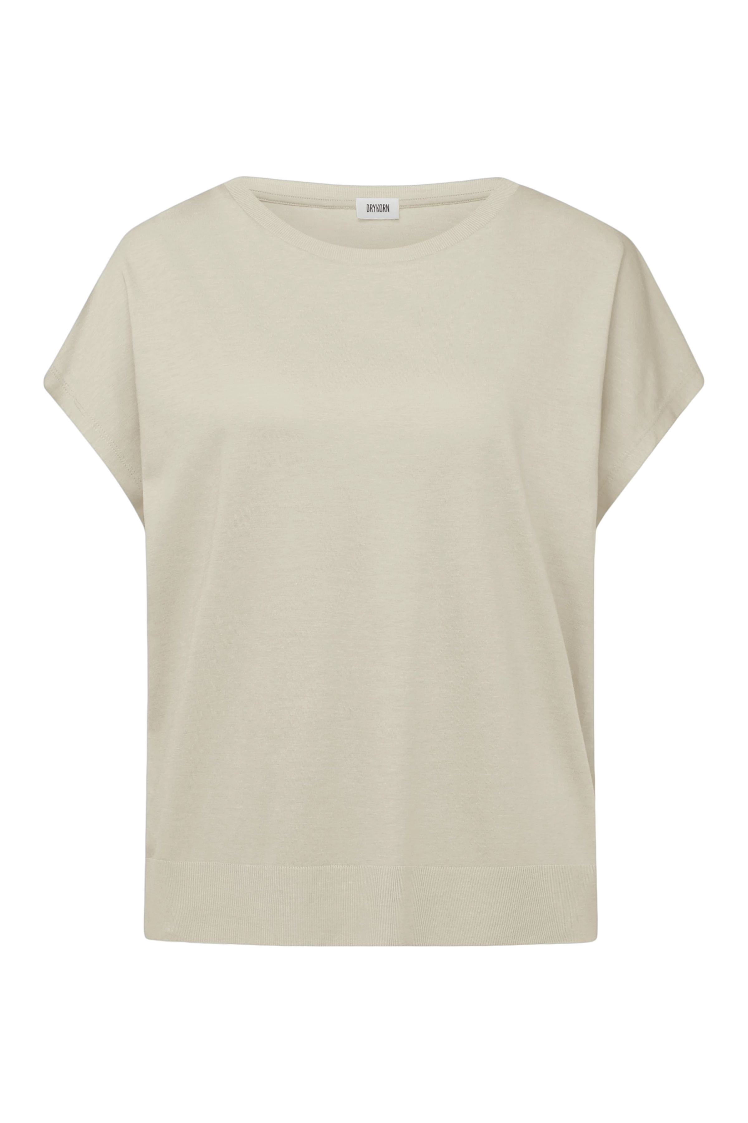 VANOPE - T-shirt in lyocell-cotton mix - women - beige - Freisteller Frontansicht