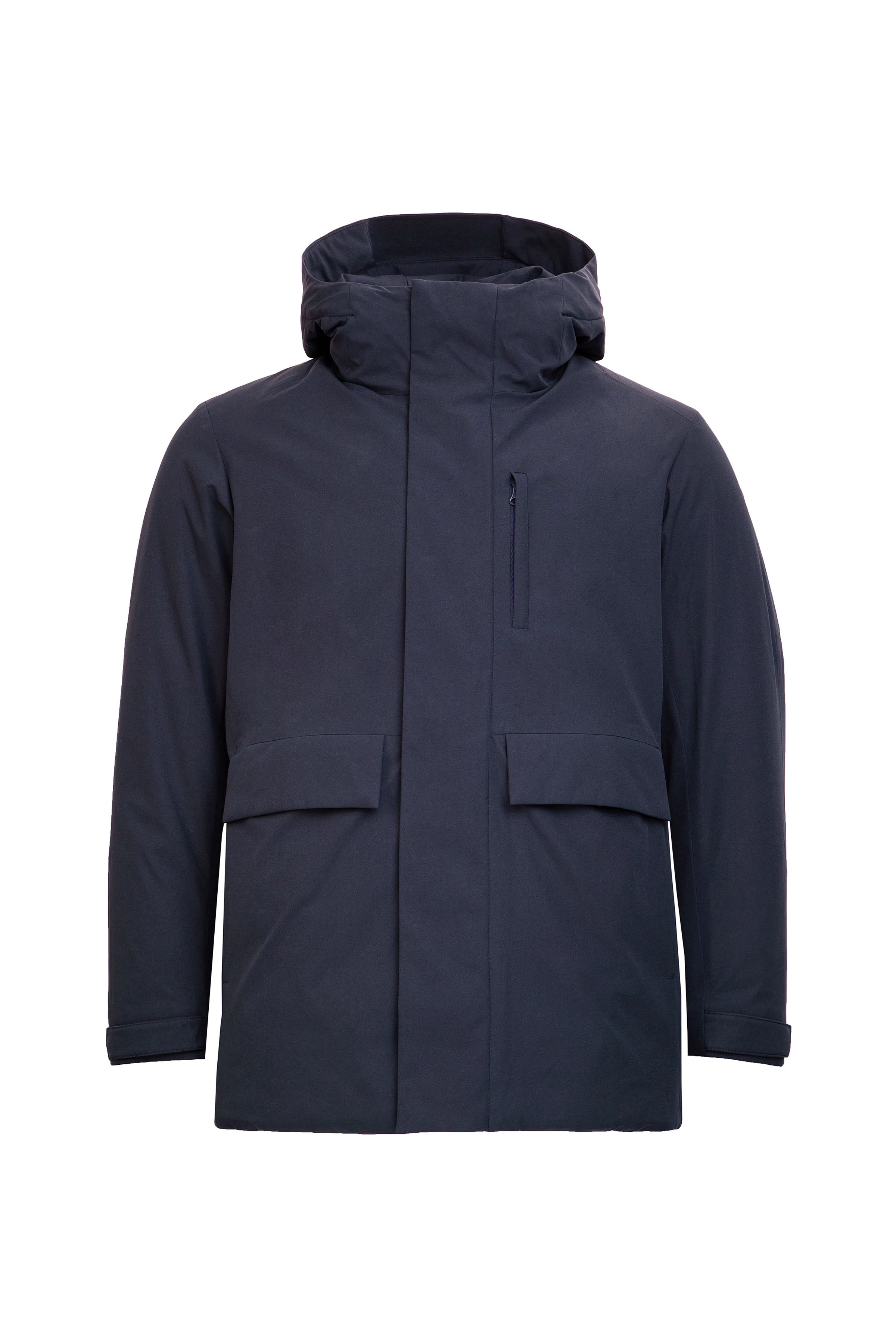 COLE - winter jacket made of bi-stretch - men - blue - Freisteller Frontansicht