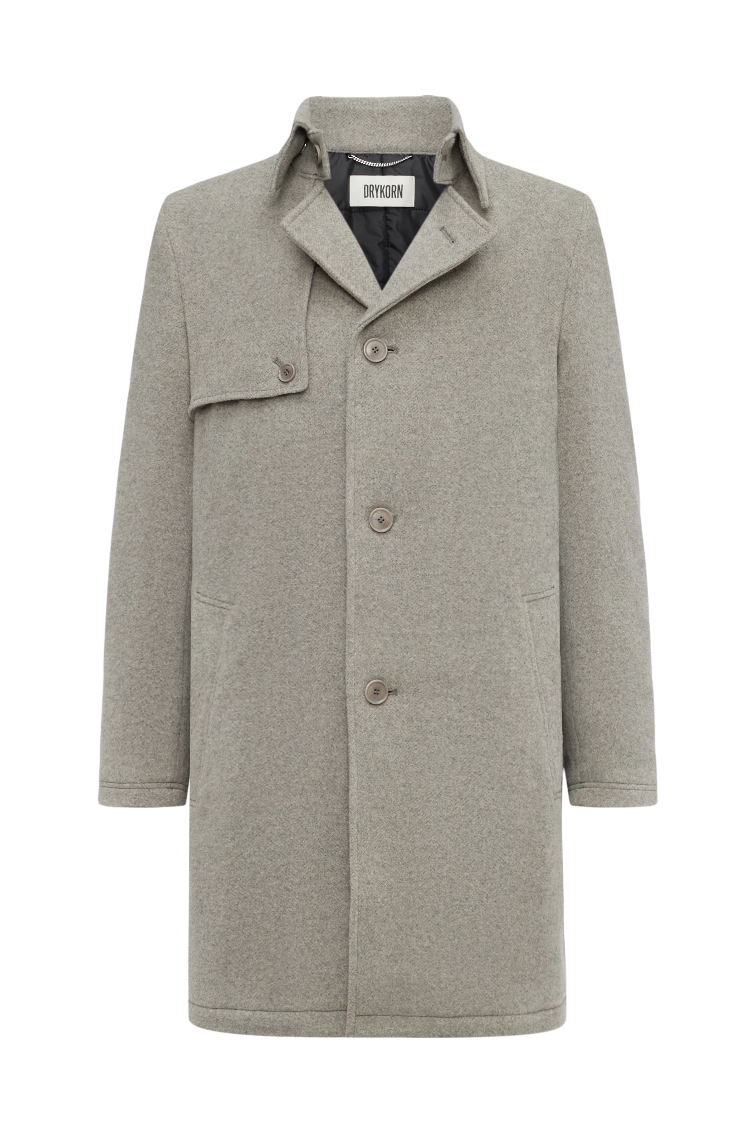 SKOPJE_C - Trenchcoat in Woll-Mix - Herren - braun - Freisteller Frontansicht