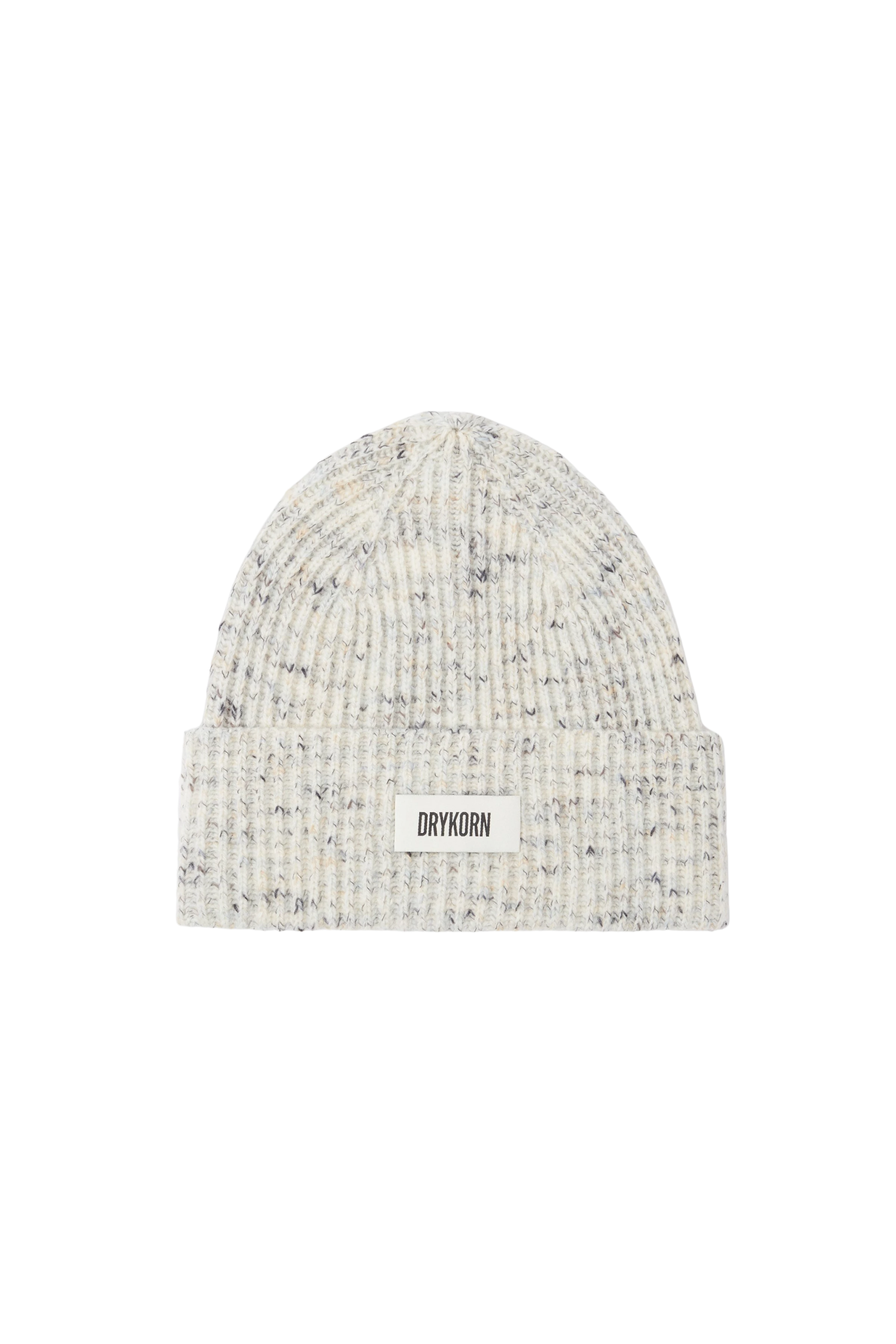 EANI_3 - Bonnet en mélange laine et coton - unisex - blanc cassé - Freisteller Frontansicht