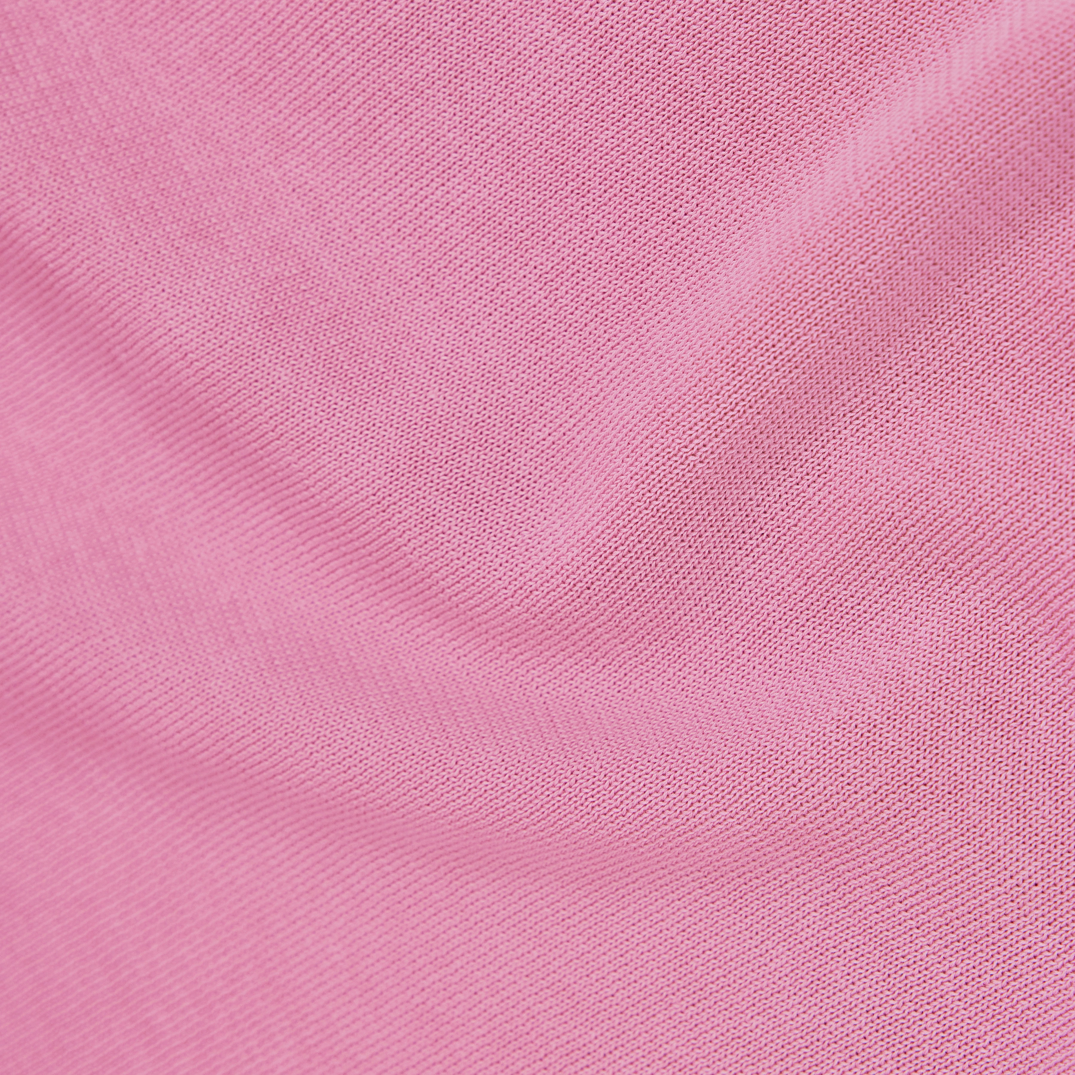 RIKONO - Knitted jumper in clean cotton - men - pink - Materialbild (B2C)