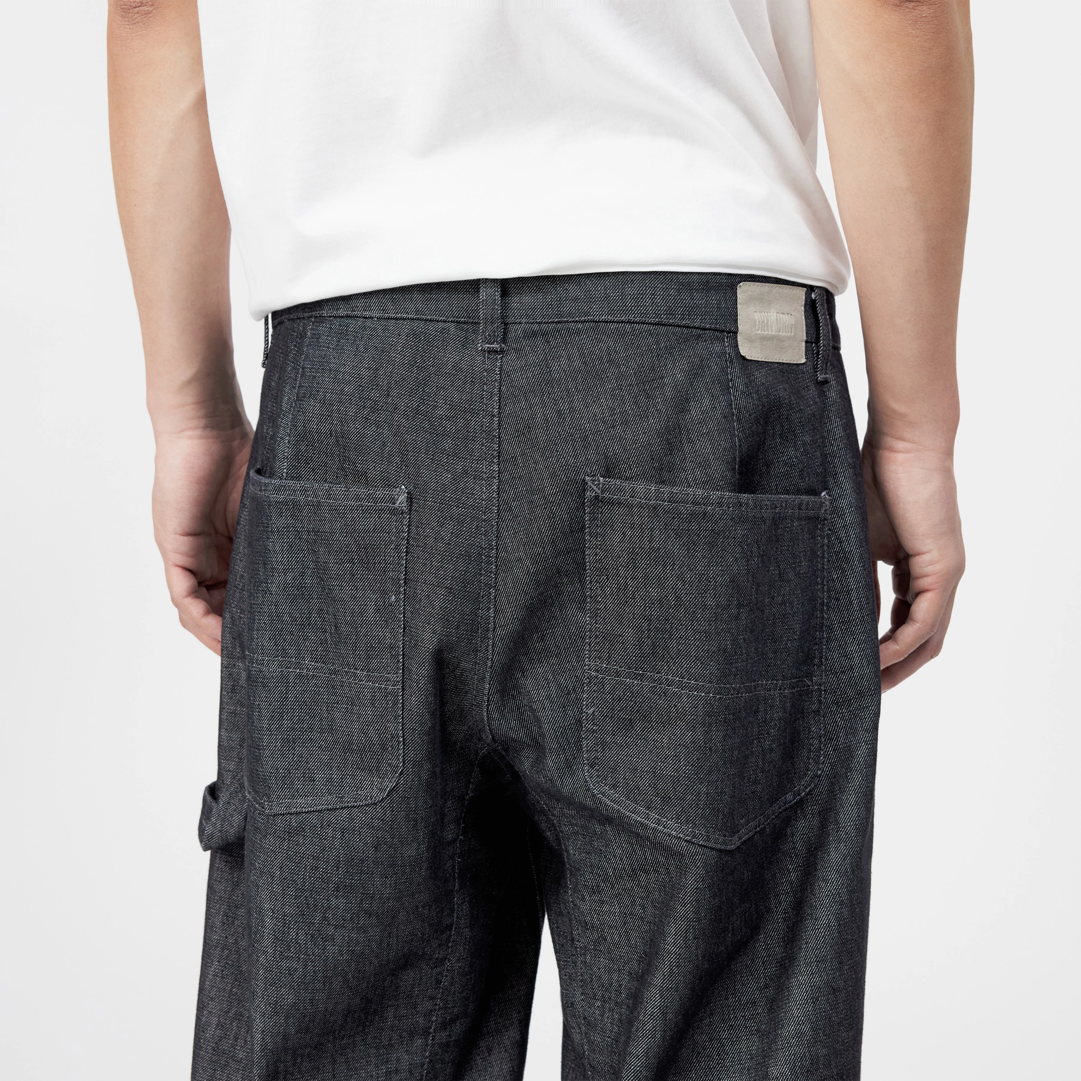GONAGO - Utility Hose in Raw-Denim-Look - Herren - blau - Detailansicht am Model